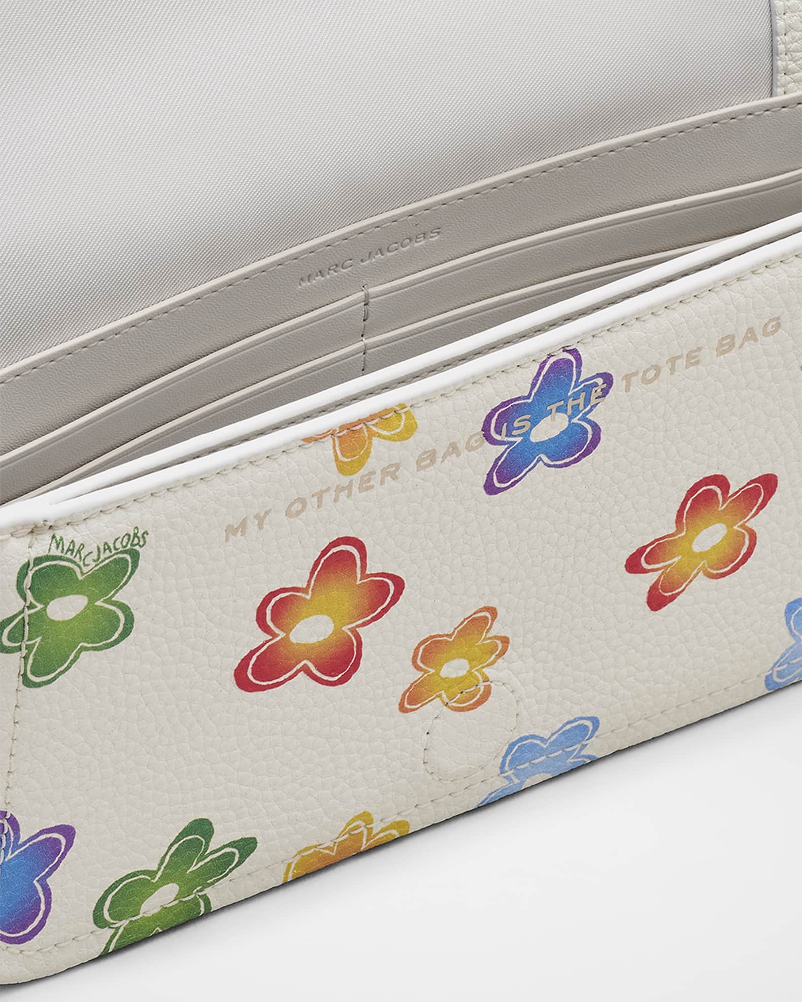 Marc Jacobs Wild Daisy-Print Leather Crossbody Bag | Neiman
