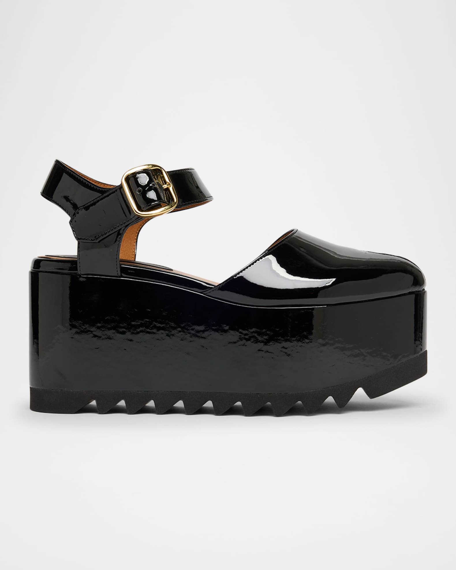 【関税込み】Stella McCartney タン Elyse クロッグ Stella McCartney Elyse Patent Platform Pumps | Neiman Marcus
