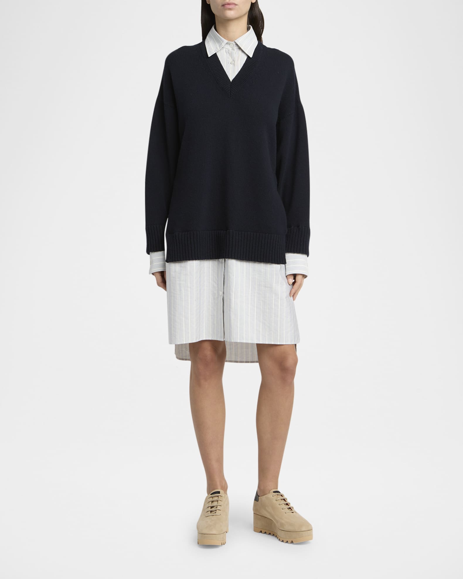Stella McCartney Sneak-Elyse Alter Suede Platform Sneakers