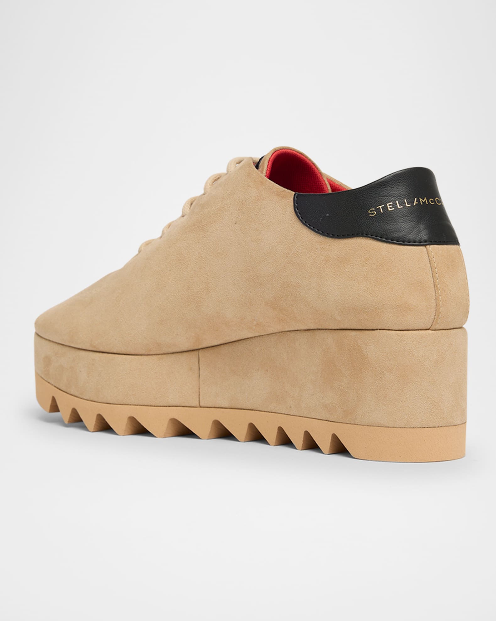 Stella McCartney Sneak-Elyse Alter Suede Platform Sneakers