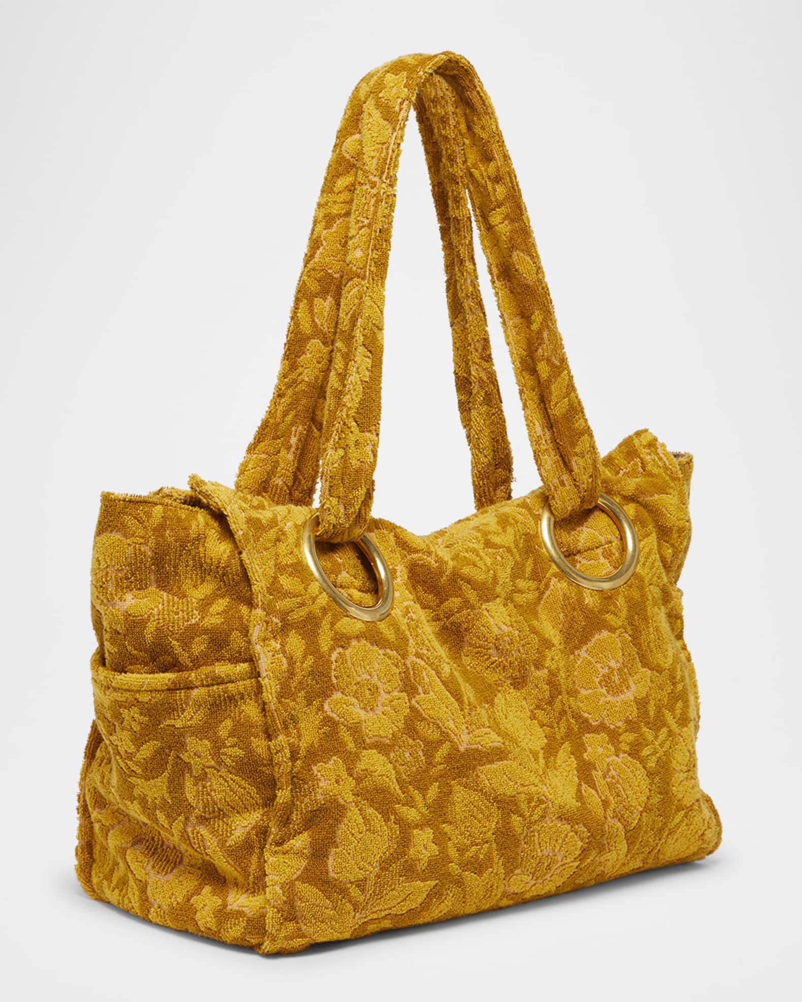 Chloe Plage Tote Bag in Jacquard Terry Cloth | Neiman Marcus