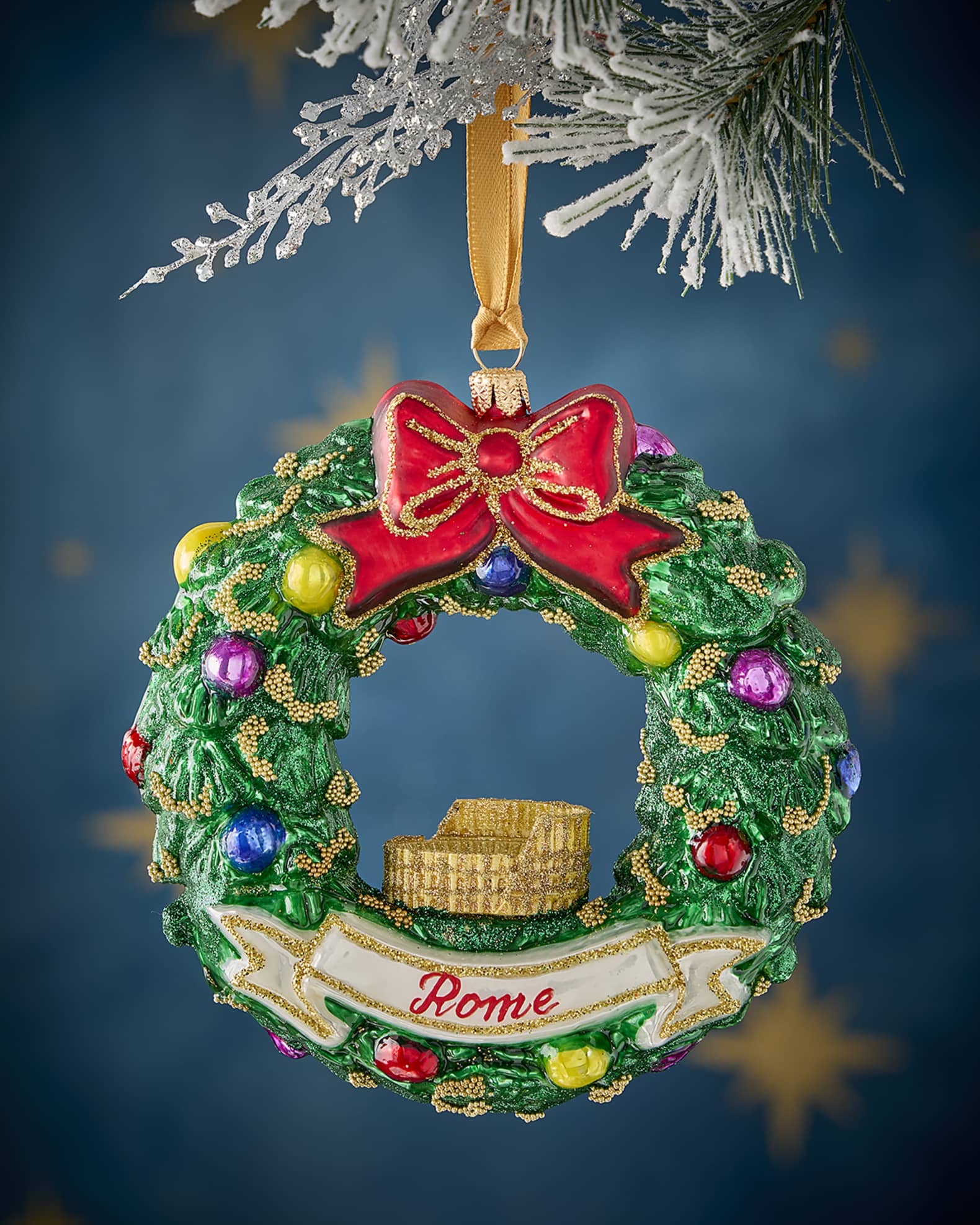 Rome Wreath Christmas Ornament, image size:1580x1975