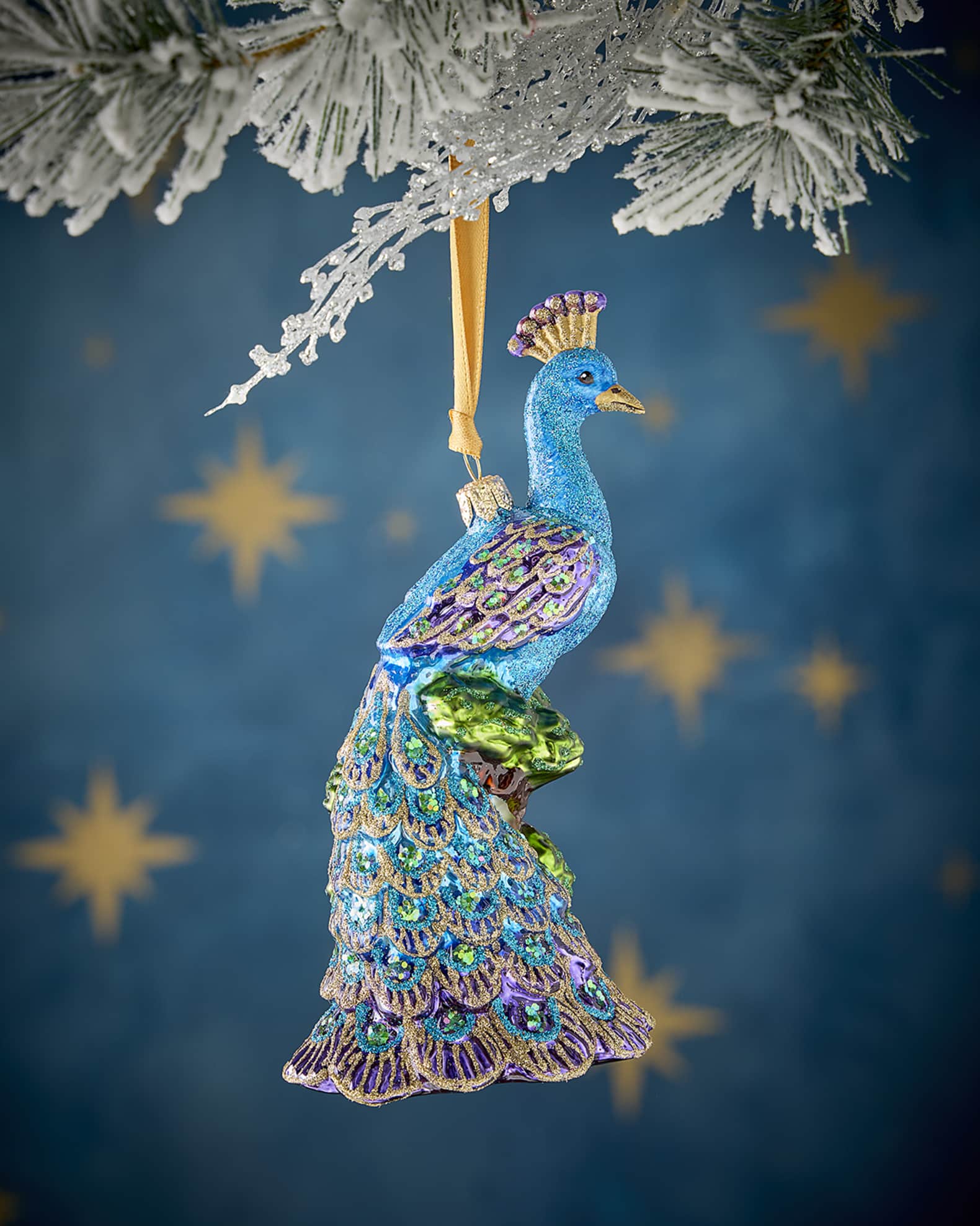 Peacock Christmas Ornament 0