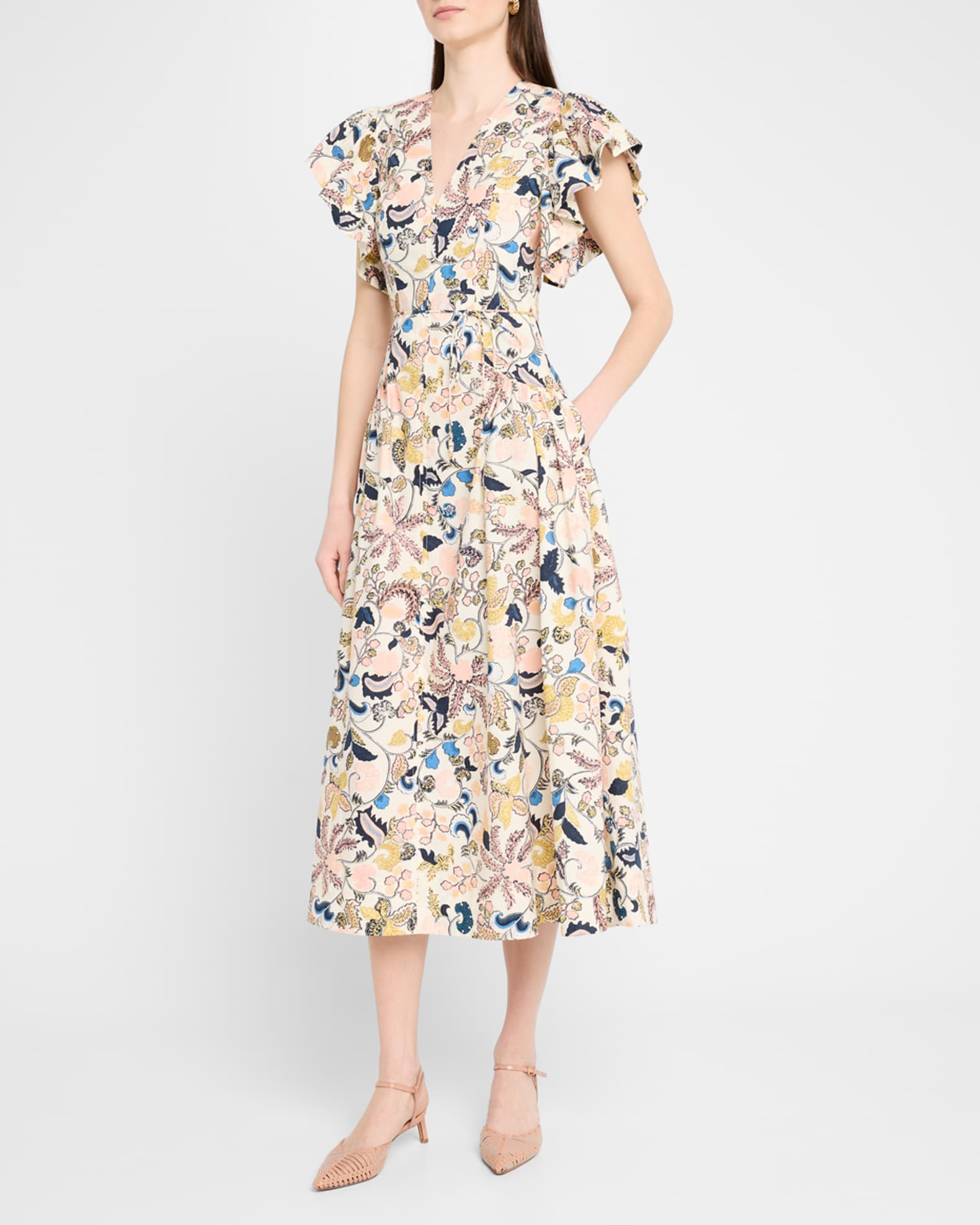 Darya Drop-Waist Midi Dress 1