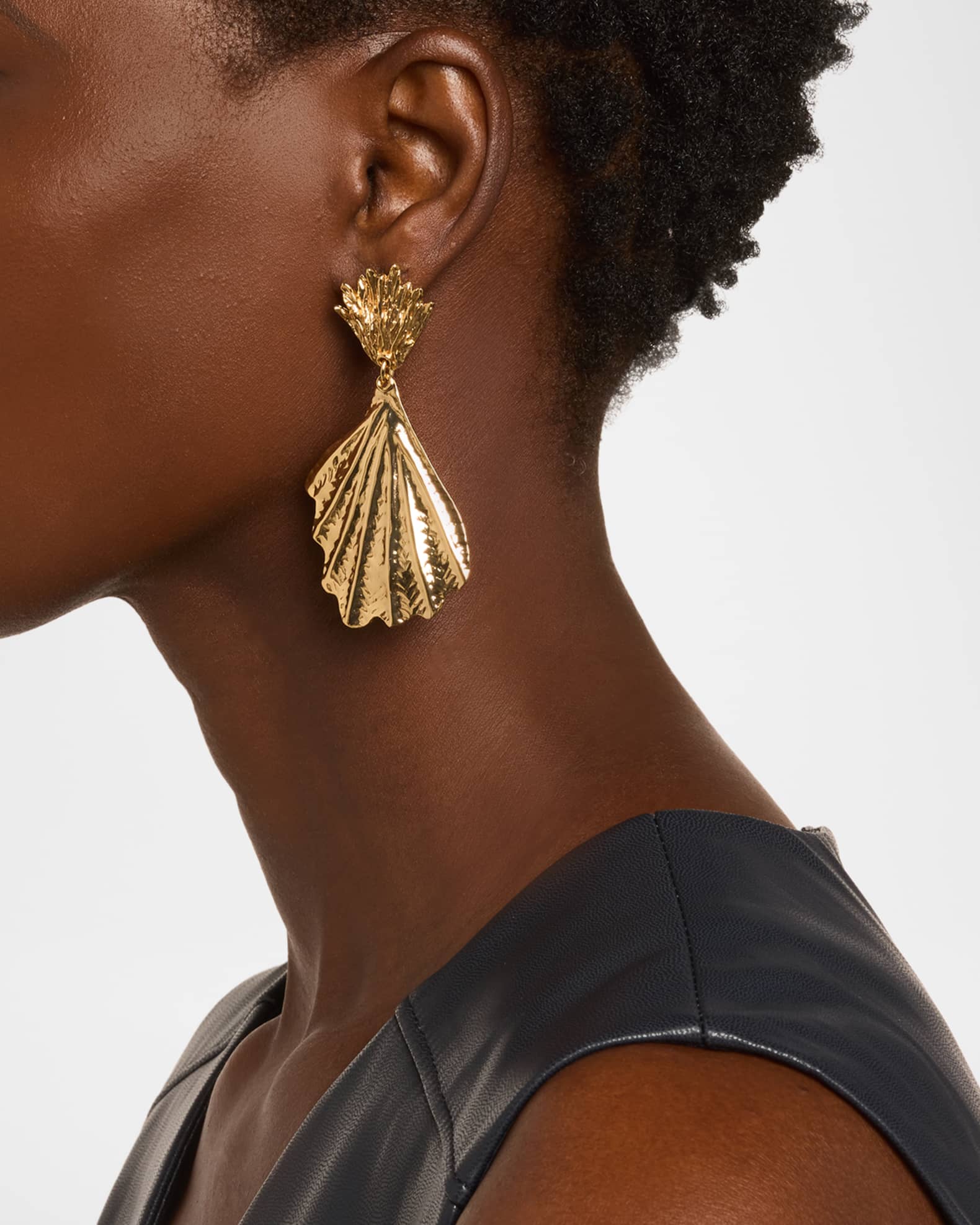 Double Shell Drop Earrings 1