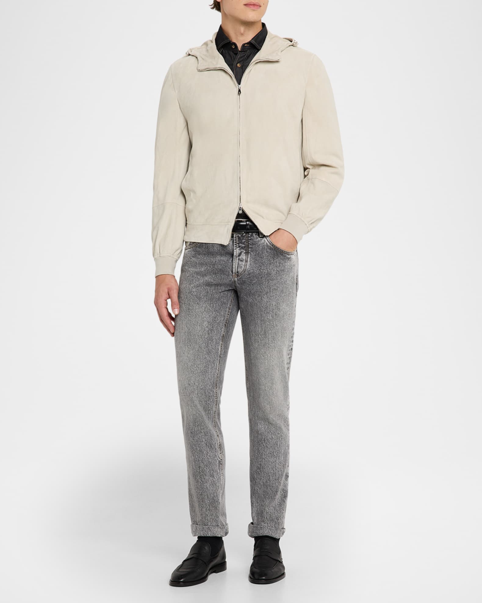 極美品★BRUNELLO CUCINELLI★現行品★ダブル★ジャケット Brunello Cucinelli ピンストライプ ダブルジャケット | ブルー