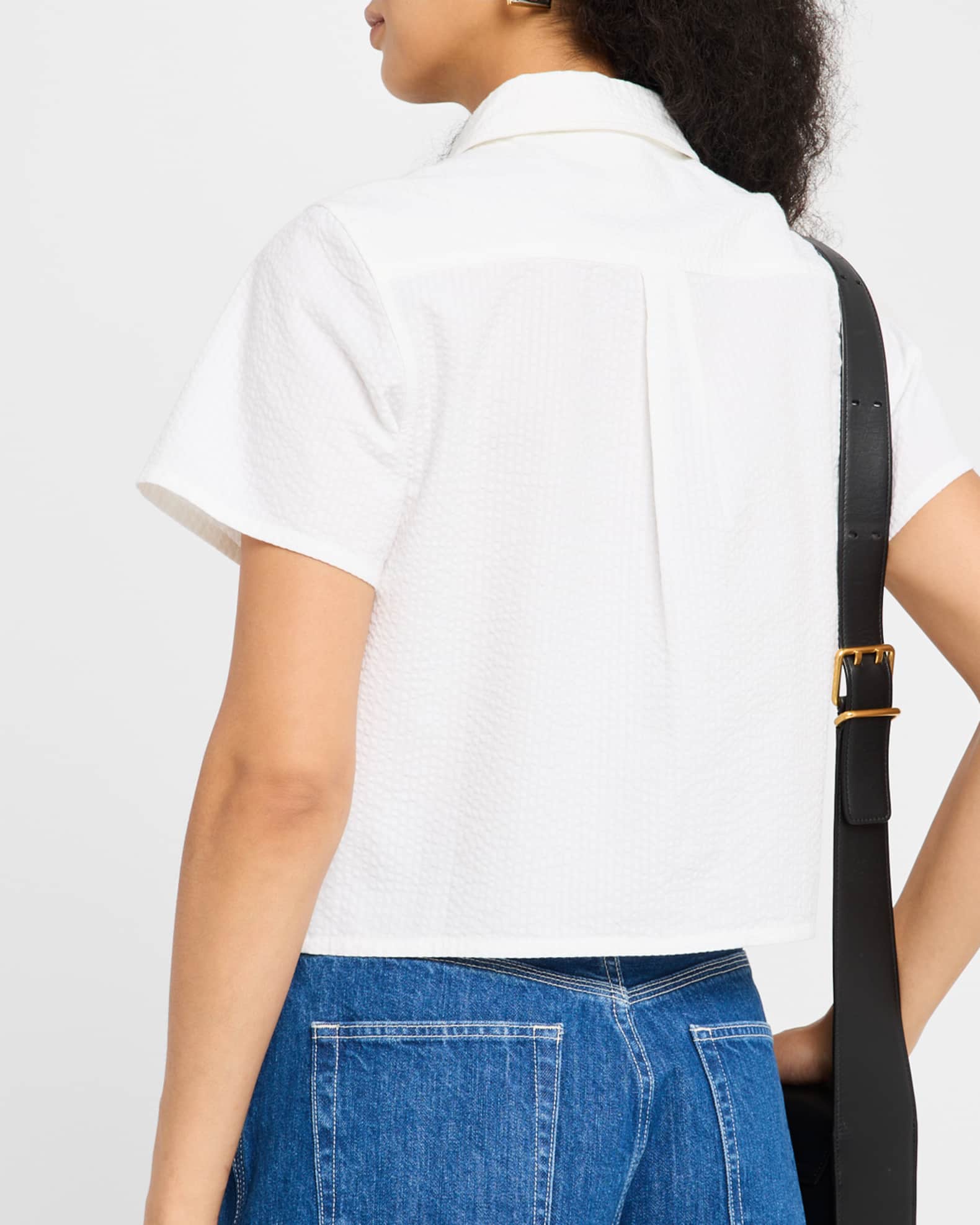 FRAME The Seersucker Top | Neiman Marcus