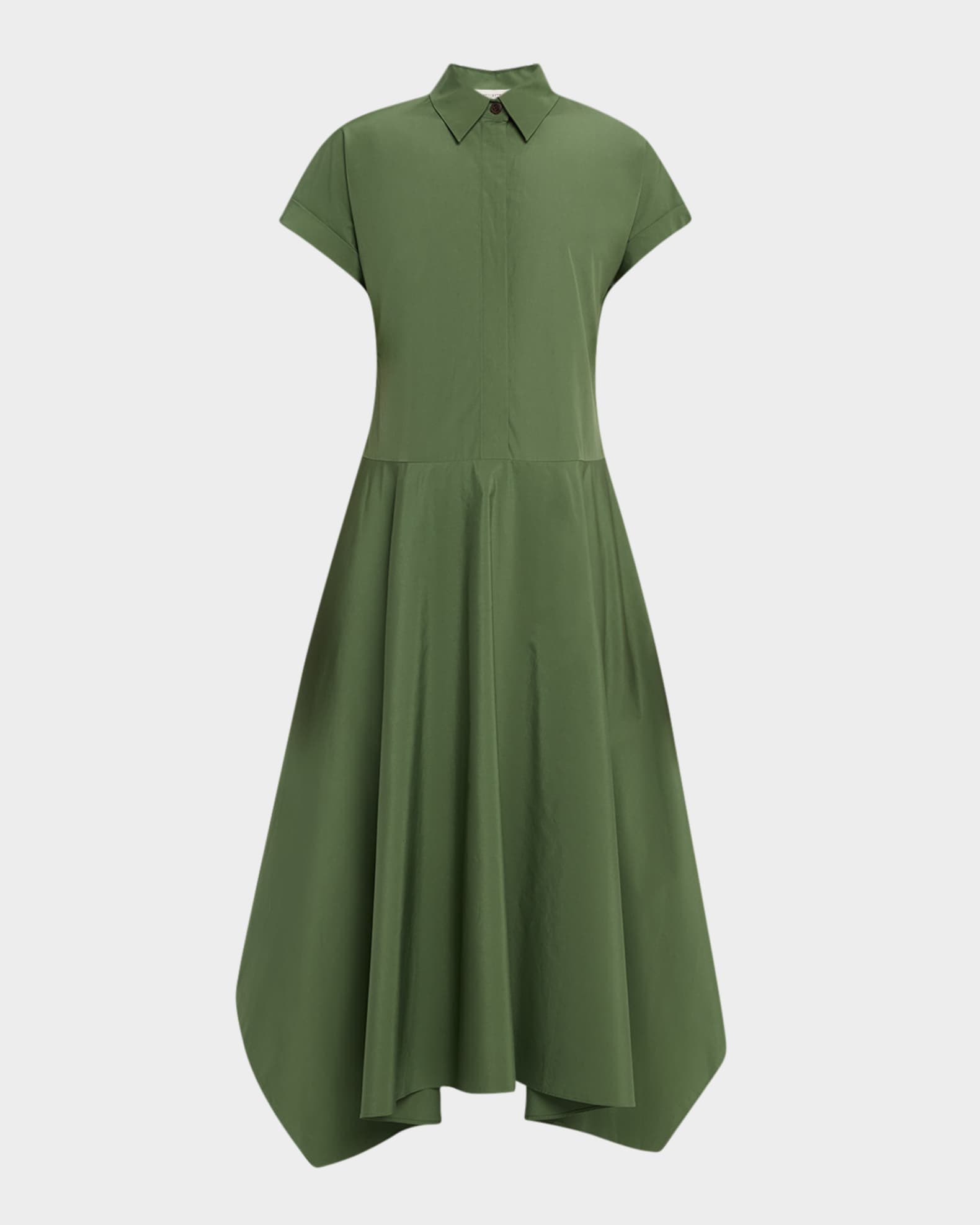 Organic Cotton Poplin Midi Shirtdress 0