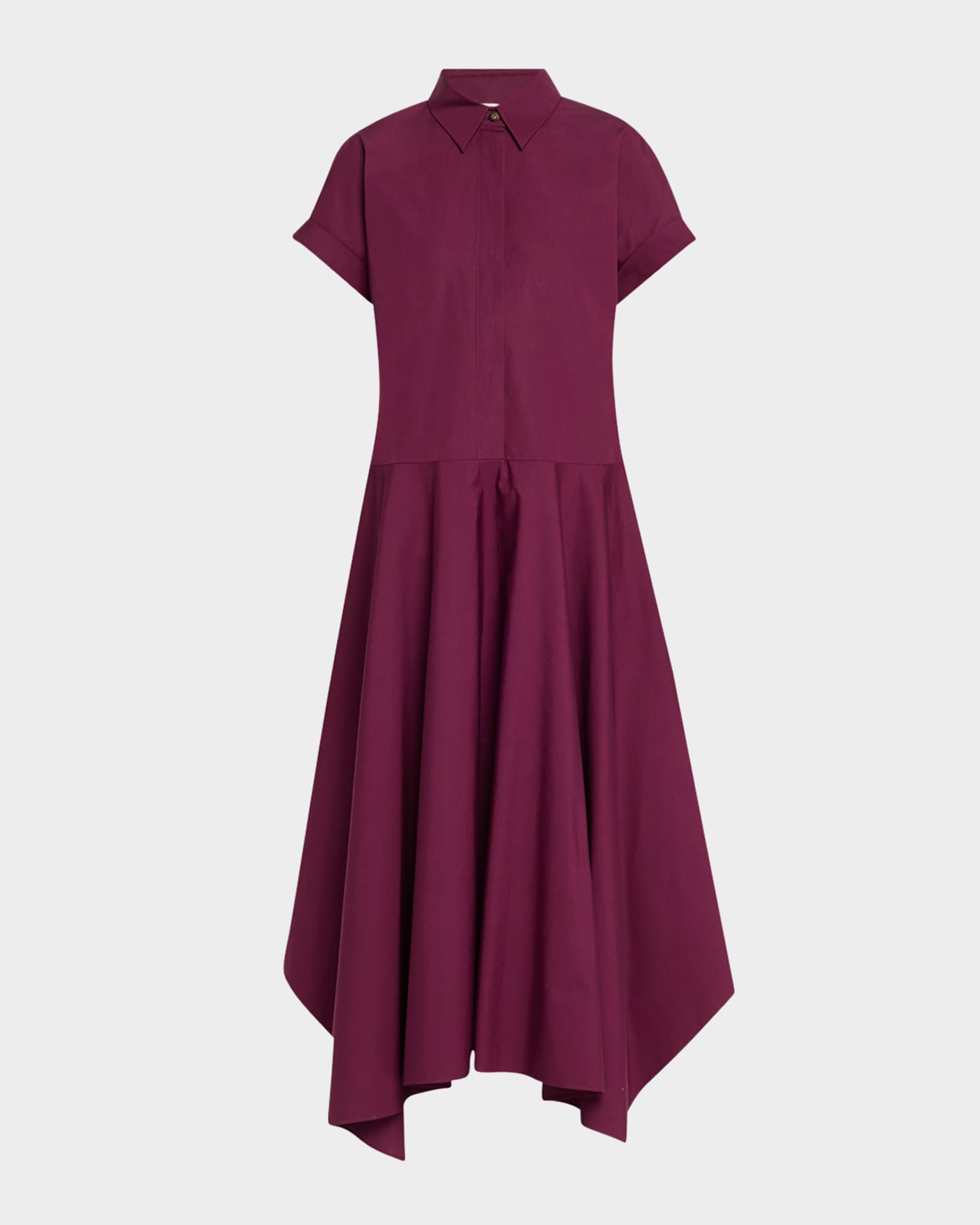 Organic Cotton Poplin Midi Shirtdress 0
