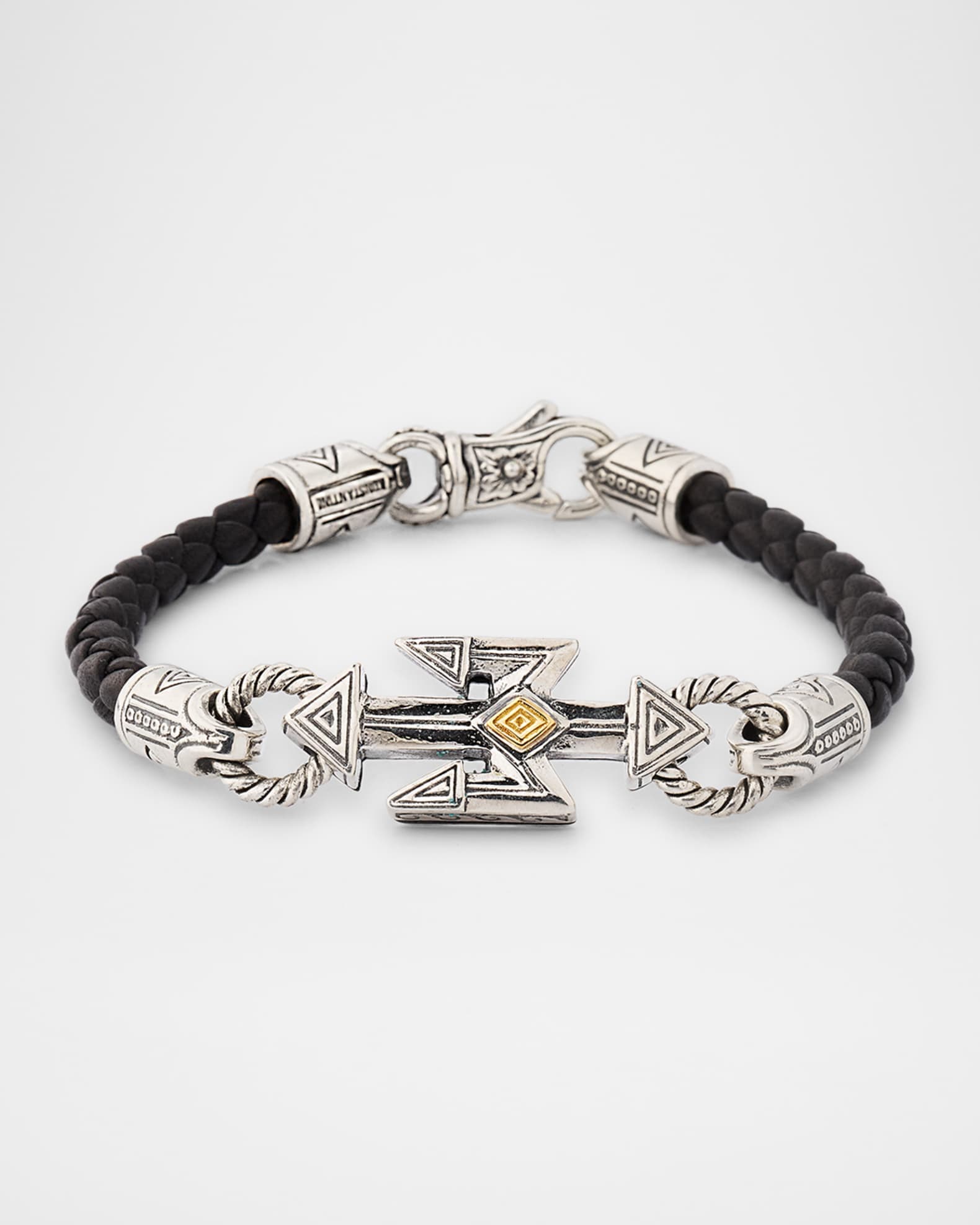 Konstantino Men's Hydra Leather Bracelet | Neiman Marcus