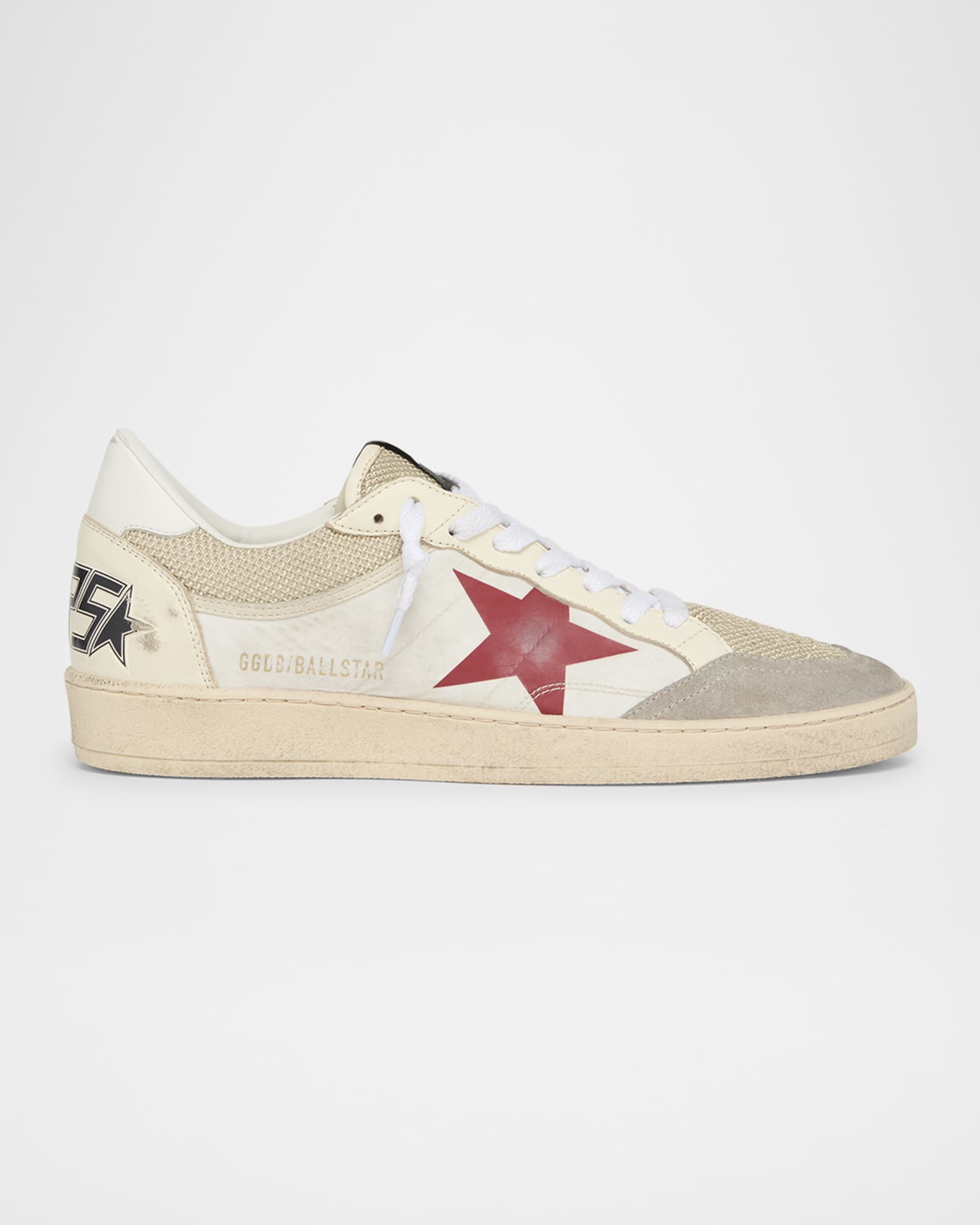 Men's Ballstar Mesh and Leather Low-Top Sneakers 0