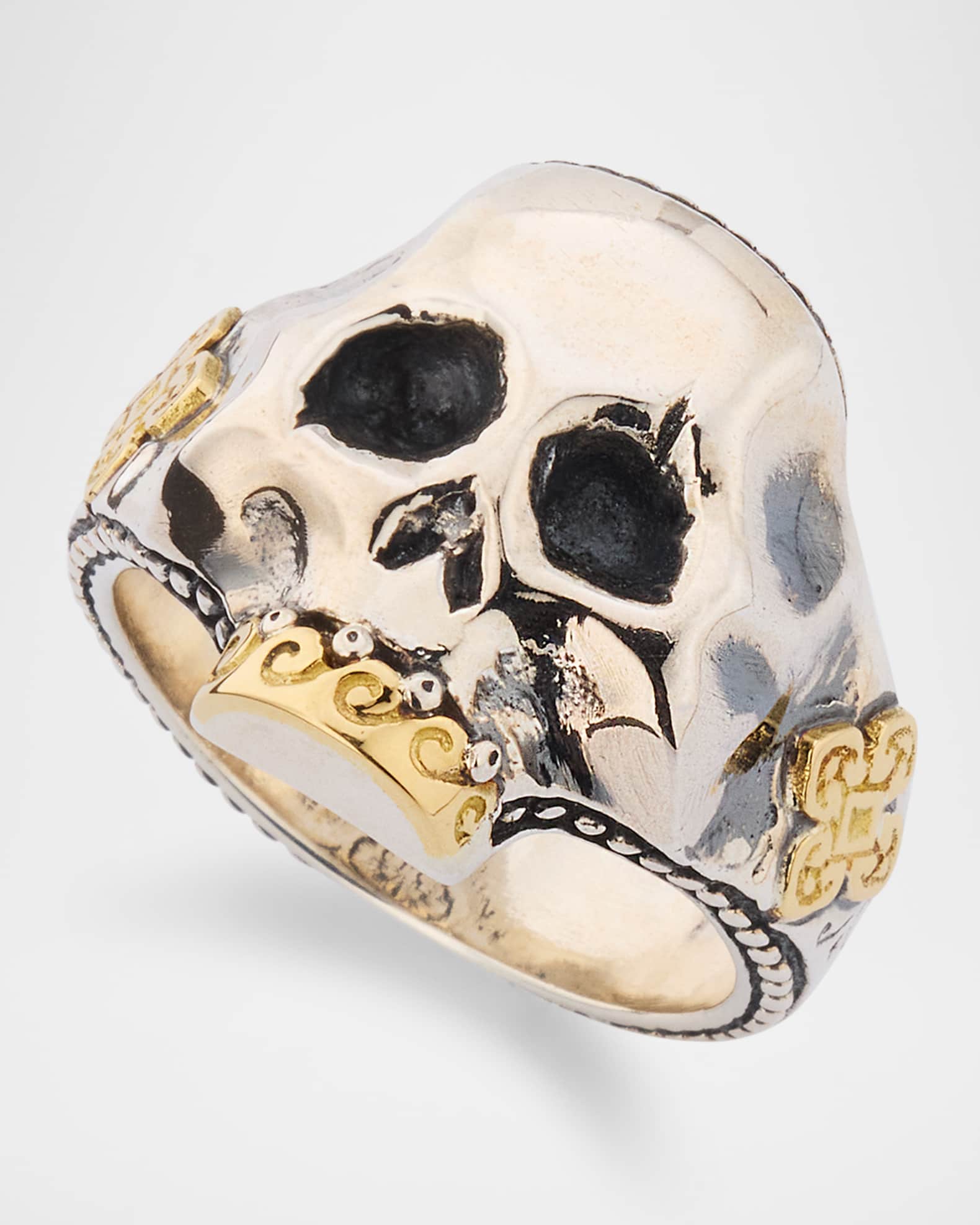 Konstantino Men's Hydra Sterling Silver and 18K Gold Skull