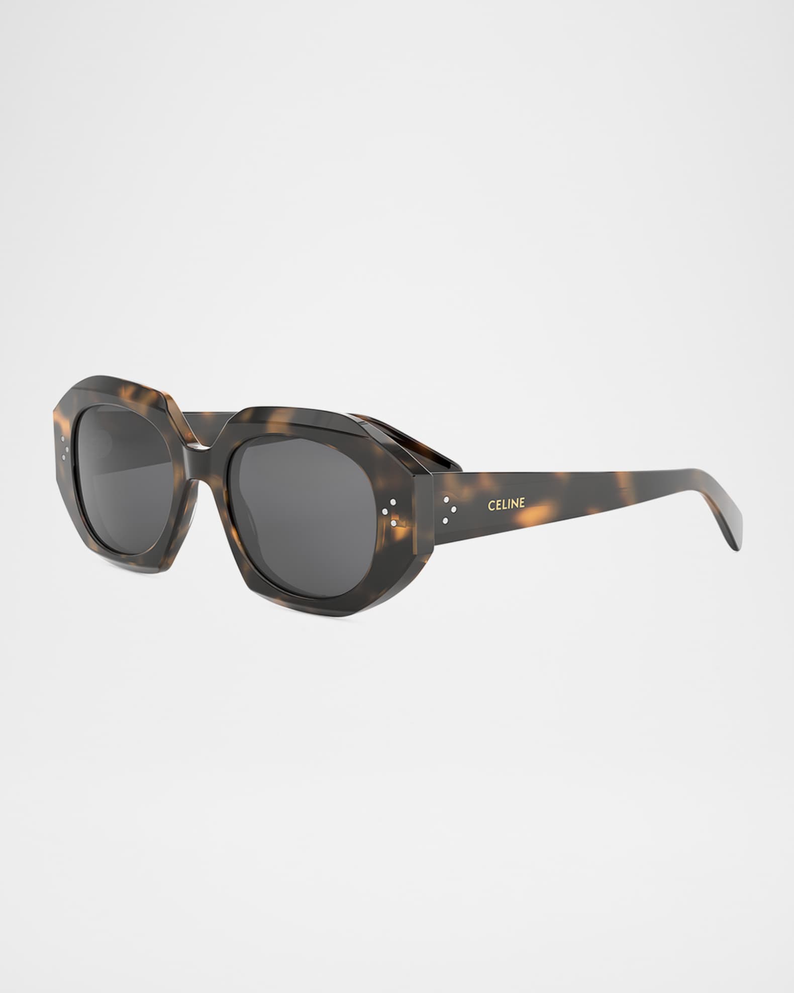 3 Dot Geometric Square Sunglasses | Neiman Marcus