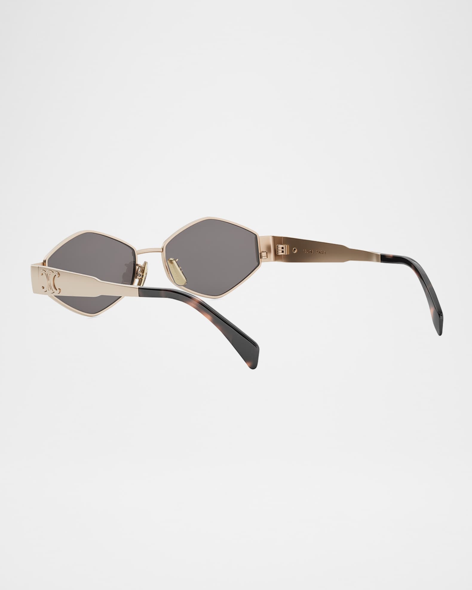 Celine Triomphe Geometric Metal Sunglasses | Neiman Marcus