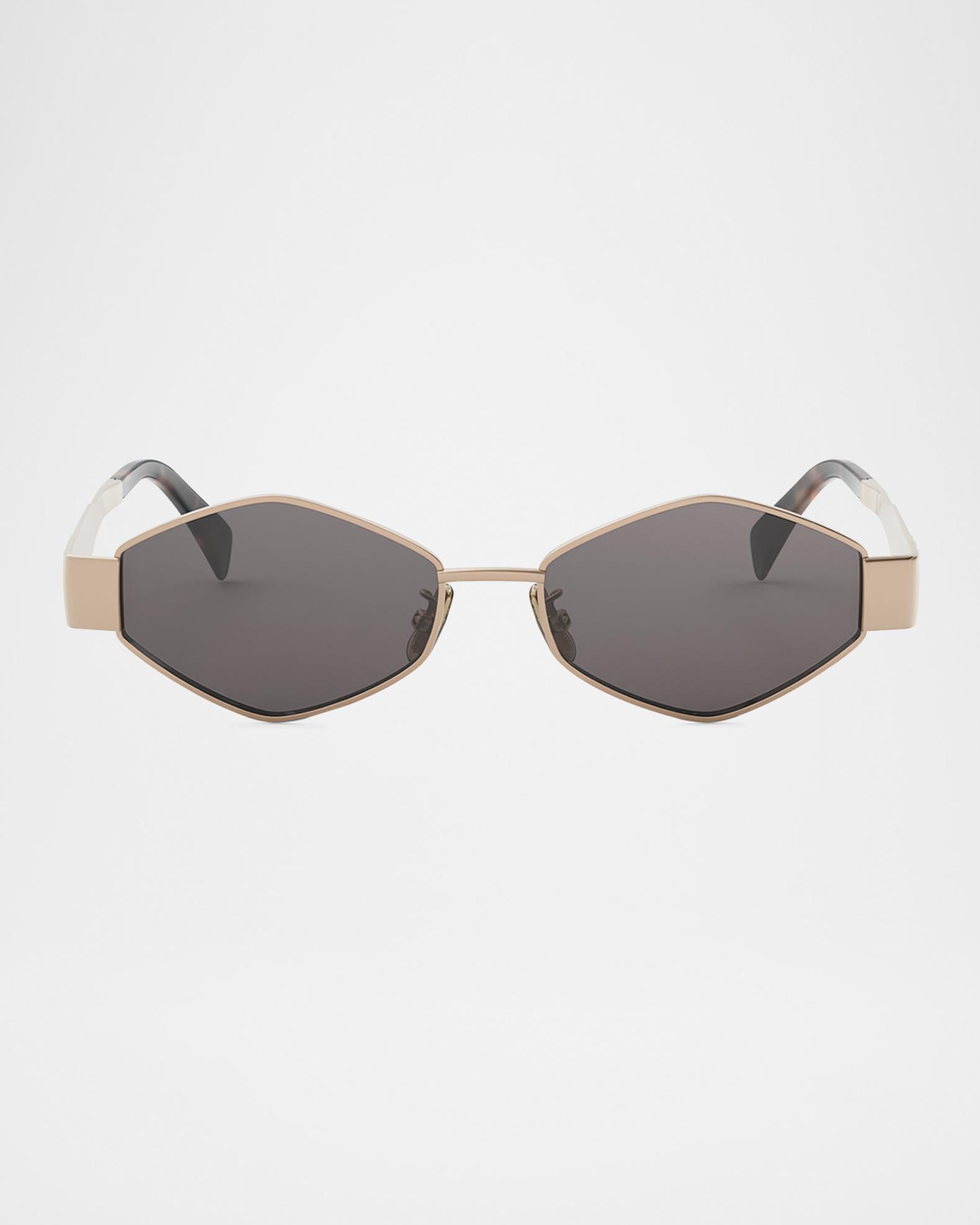 Celine Triomphe Geometric Metal Sunglasses | Neiman Marcus