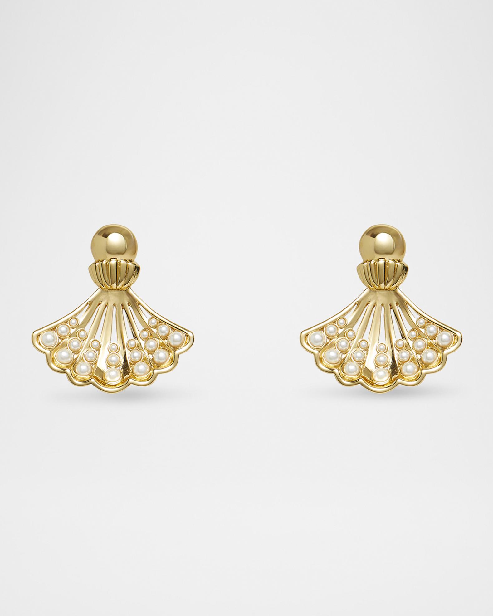 Lele Sadoughi Fan Shell Earrings | Neiman Marcus