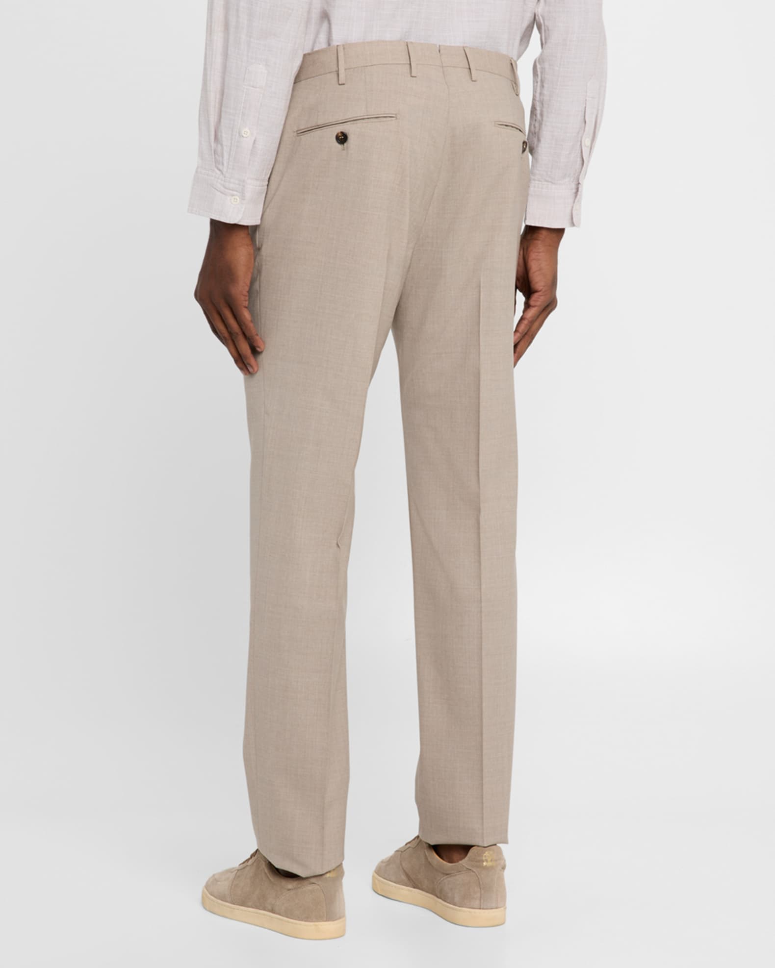 Incotex Men's Super 130s Tropical Wool Pants | Neiman Marcus
