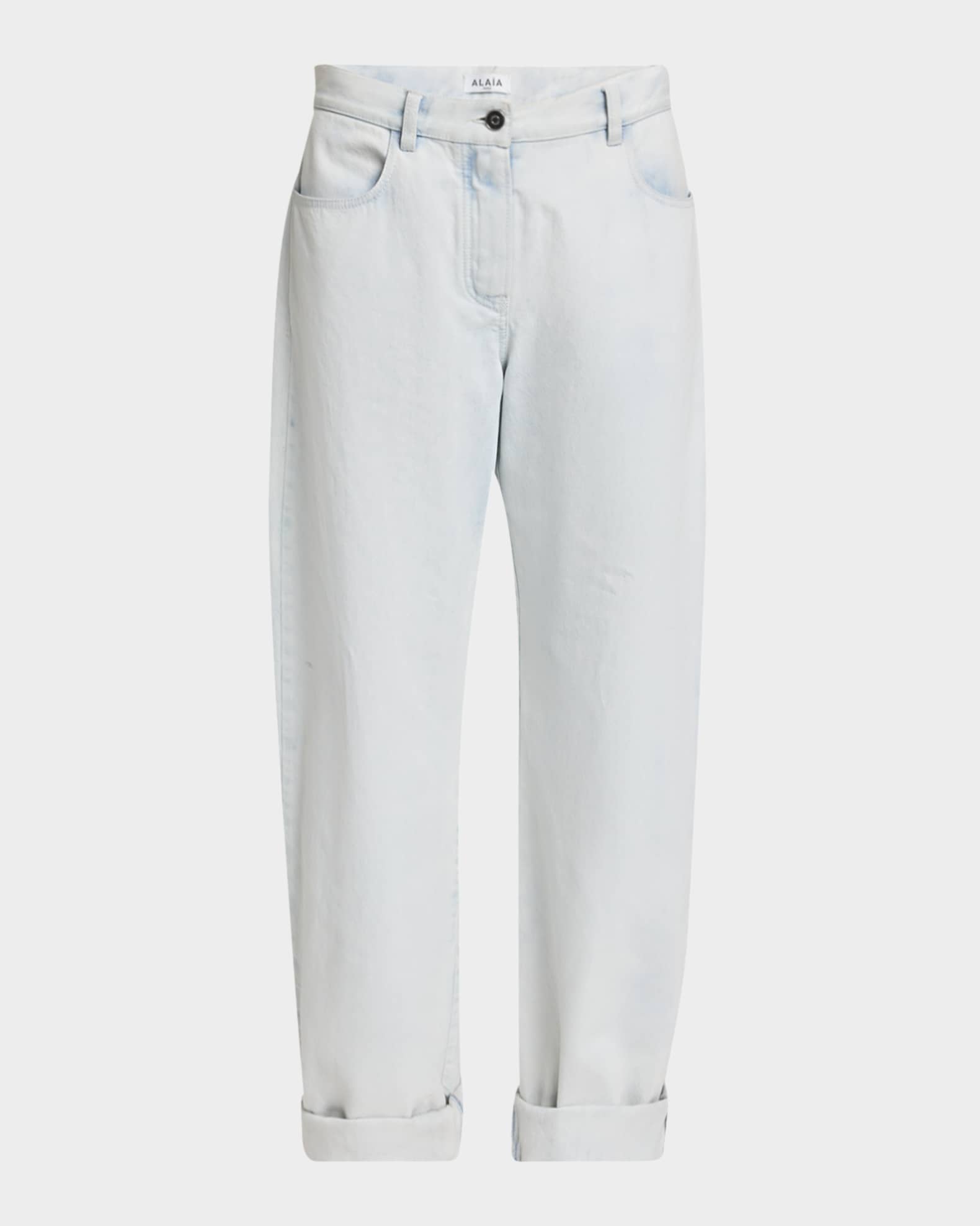 デニム・ジーパン Alaia Rounded Denim Jeans ALAÏA High Waisted Round Jeans in Denim | ALAÏA US