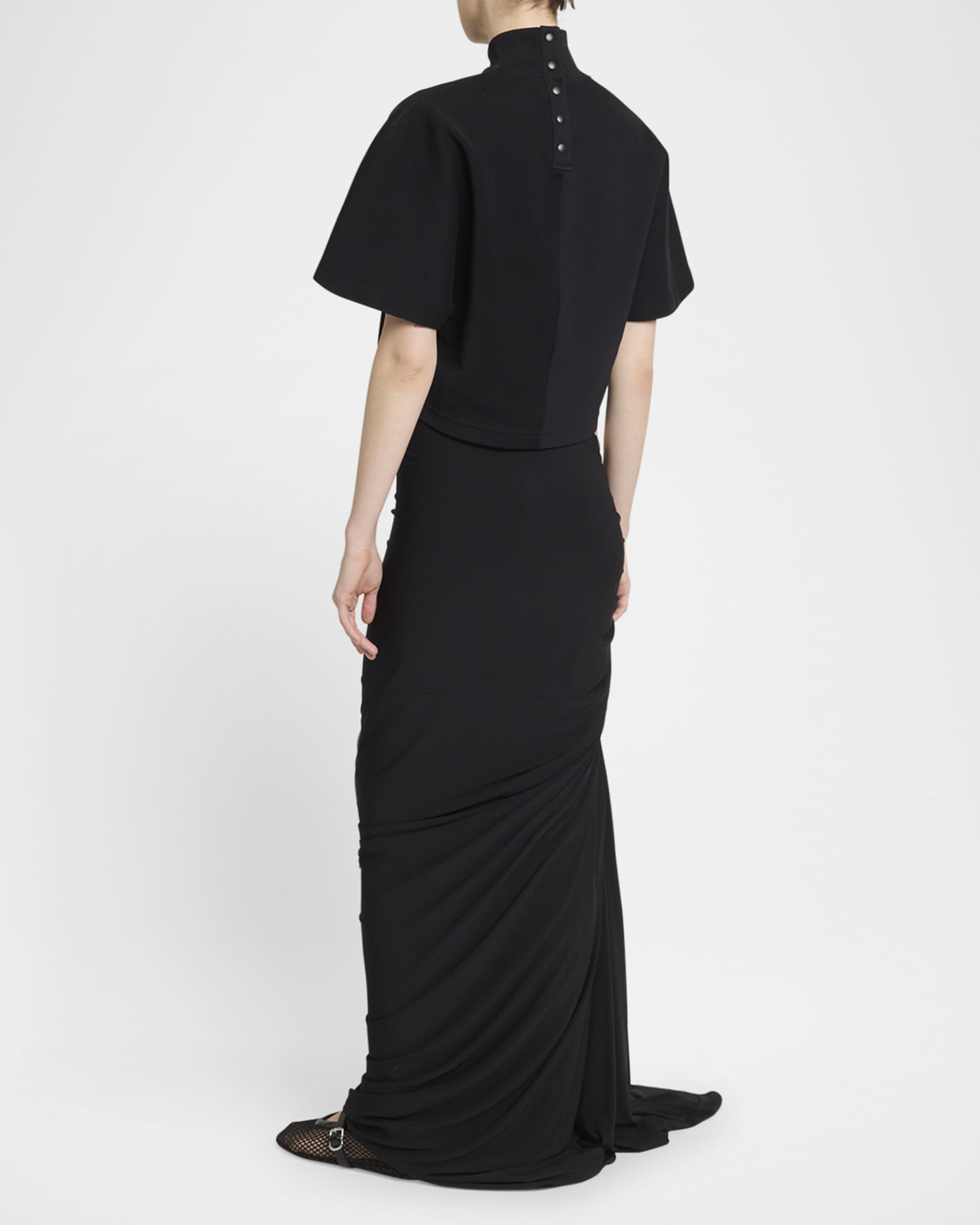 Tシャツ・カットソー ALAIA HIGH NECK TOP ALAIA High-Neck Top | Neiman Marcus