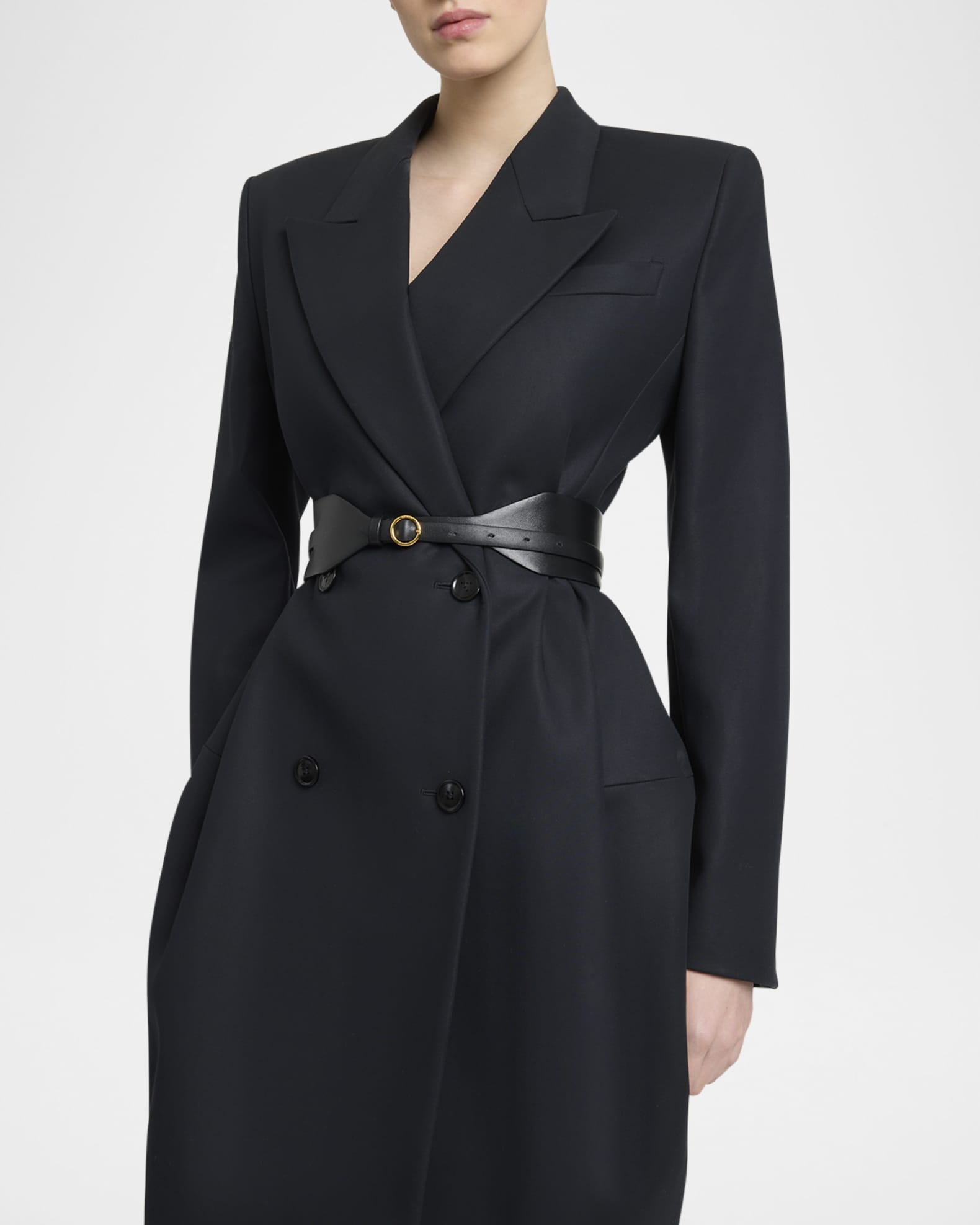コート Alaia Double-breasted coat ALAÏA DOUBLE BREASTED CABAN |ALAÏA US