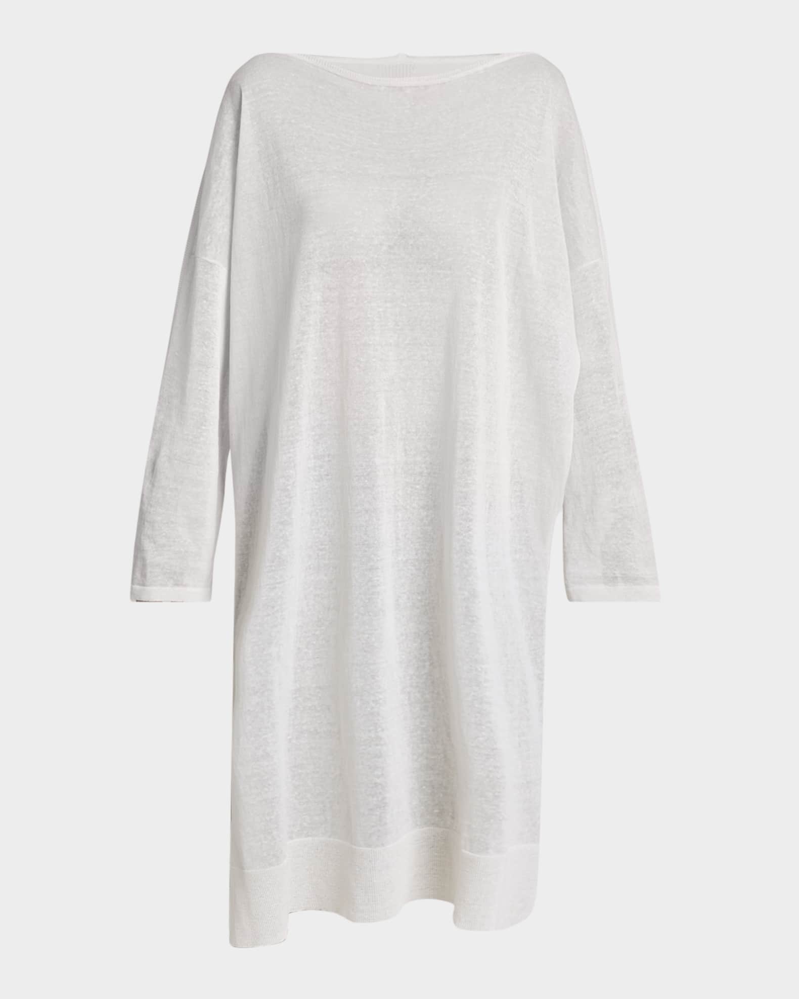 Silk Linen Tunic Dress 0