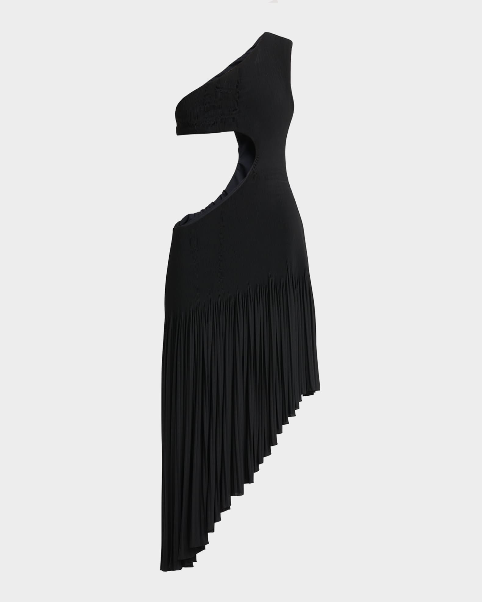 Cut-Out Asymmetric Midi Dress 0