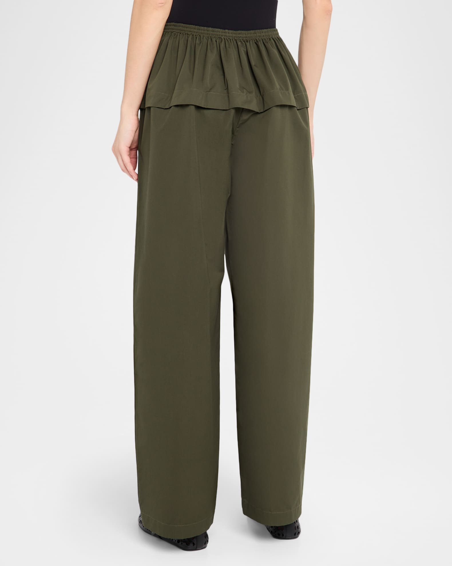 Plus Size Peplum Tops + Wide Leg Pants
