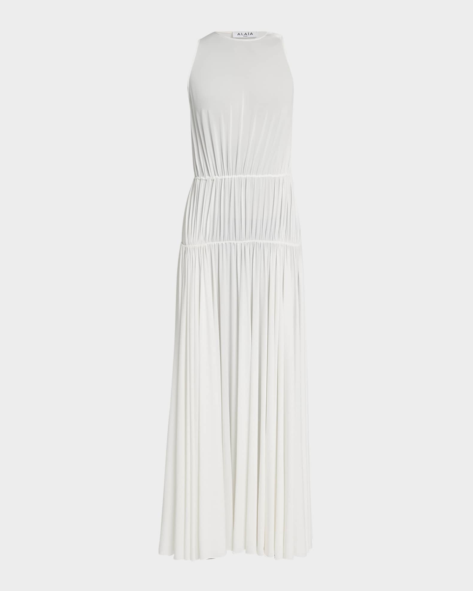 Sleeveless Pleated Goddess Dress 0