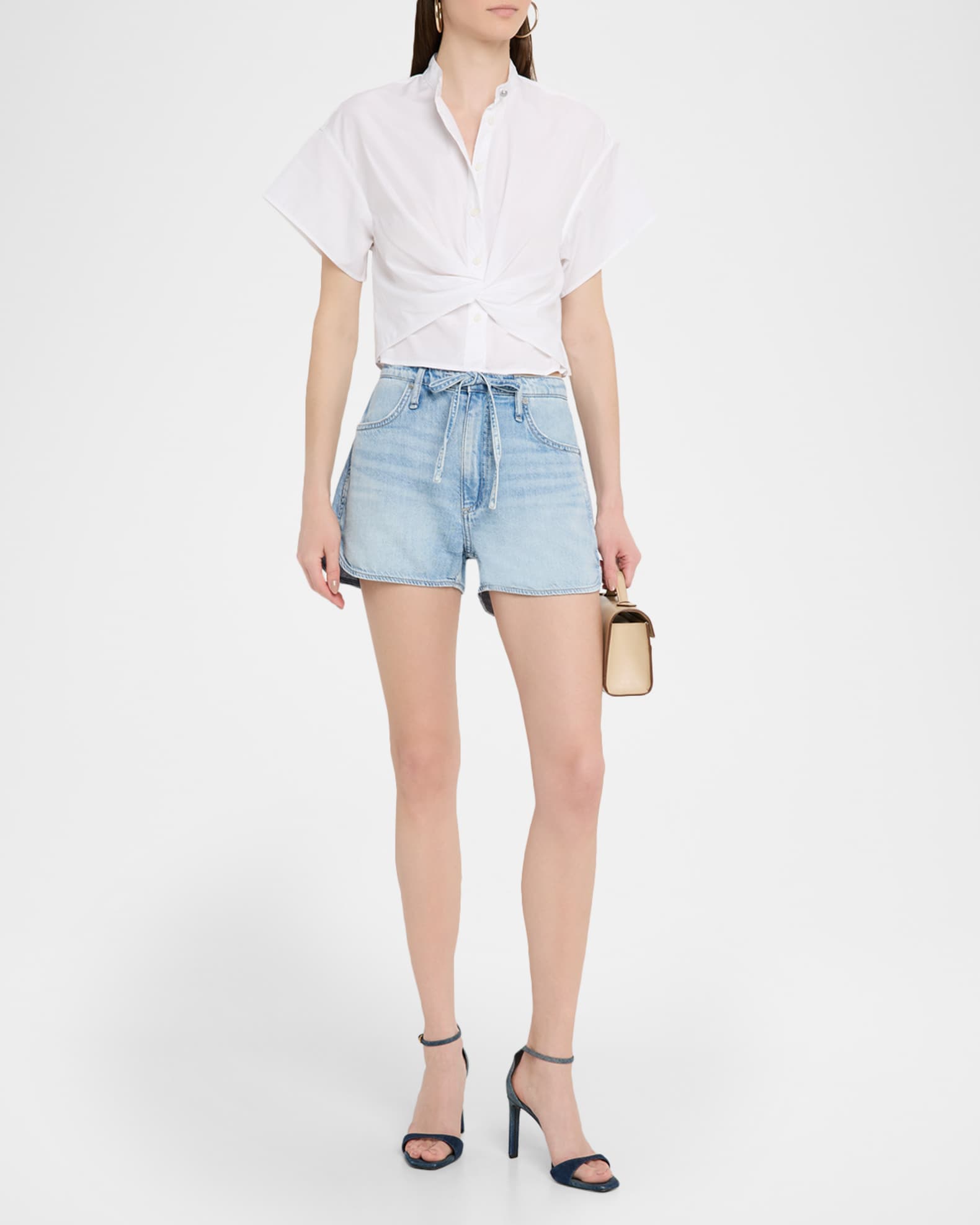 Ultra Featherweight Nolan Drawstring Denim Shorts