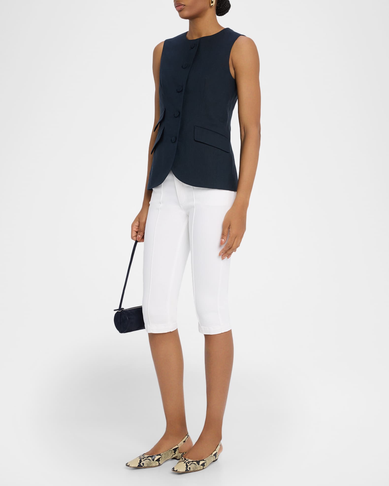 Flexi Kit Mid-Rise Capri Jeans 1