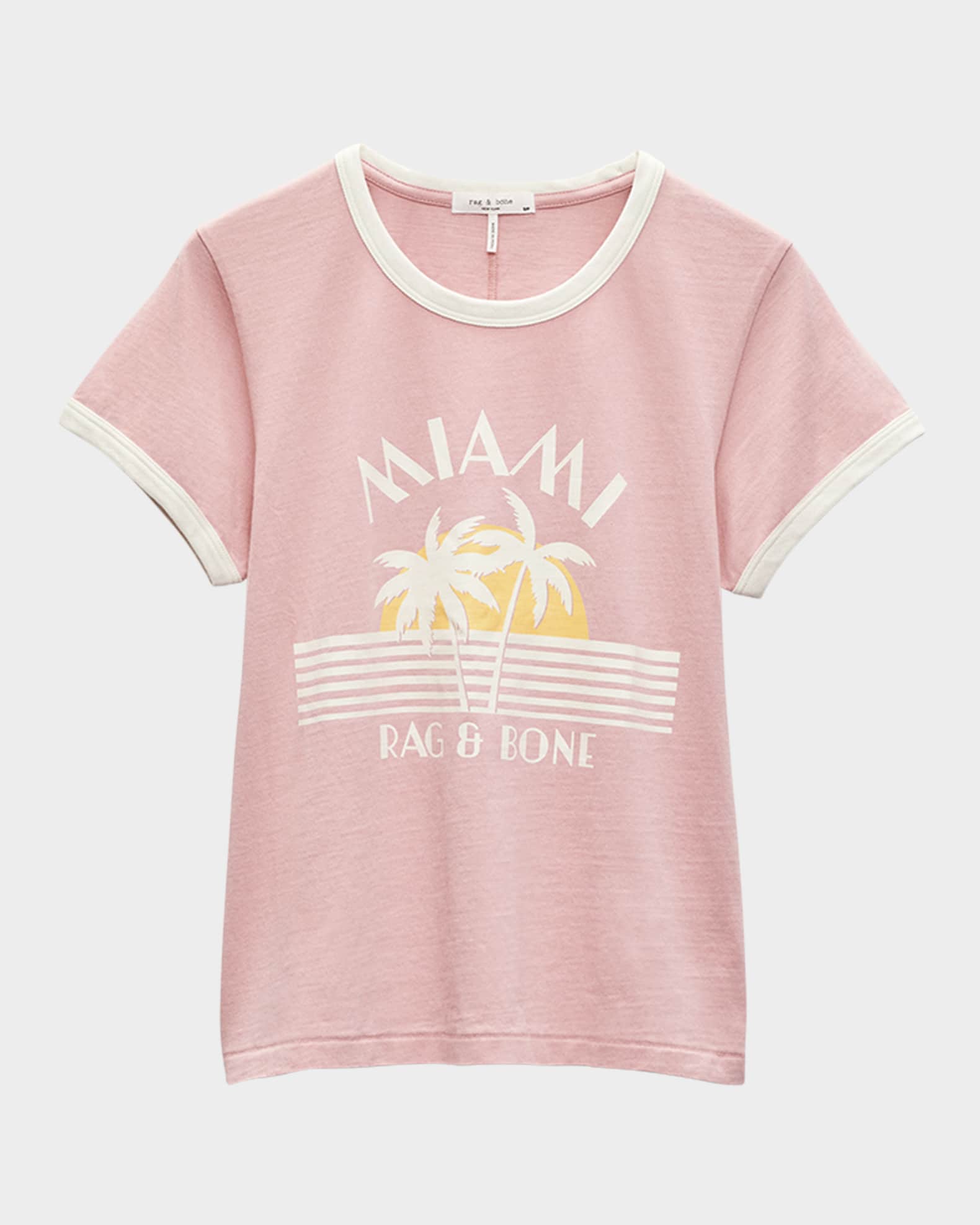 Miami Boxy Ringer Tee 0