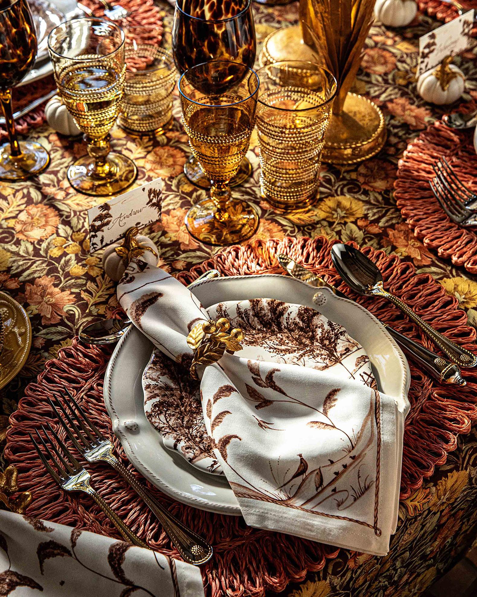 Juliska Forest Walk Leaf Assorted Napkin Rings, Set of 4 | Neiman Marcus