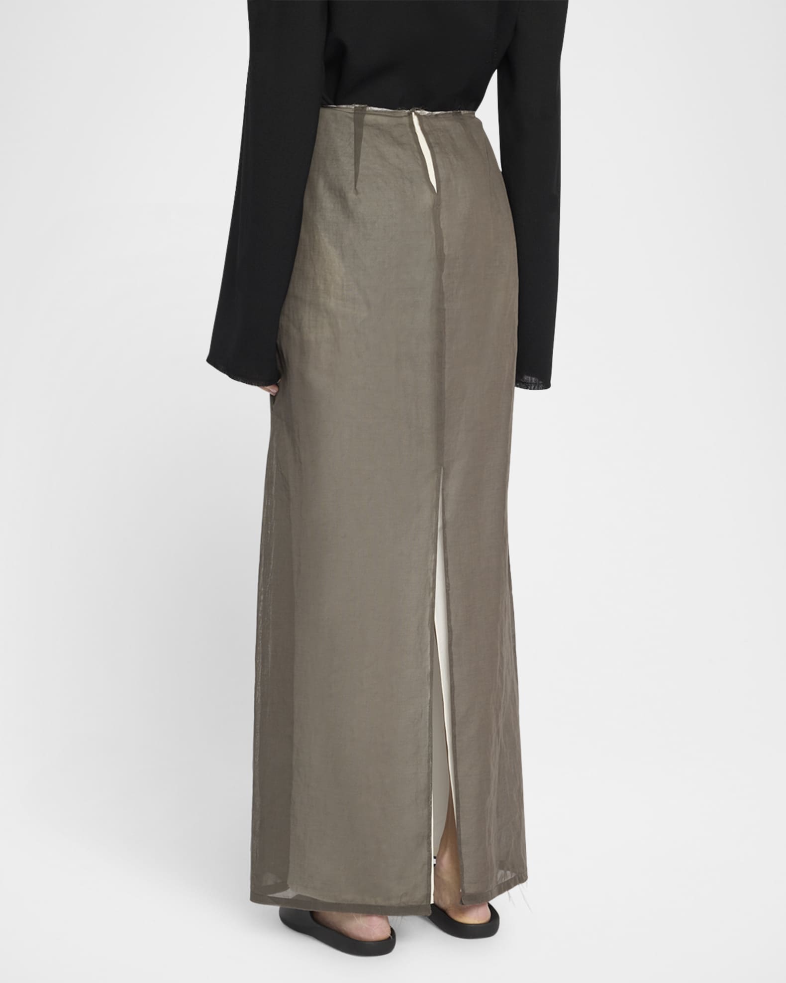 THE ROW Zaira Layered Maxi Skirt | Neiman Marcus
