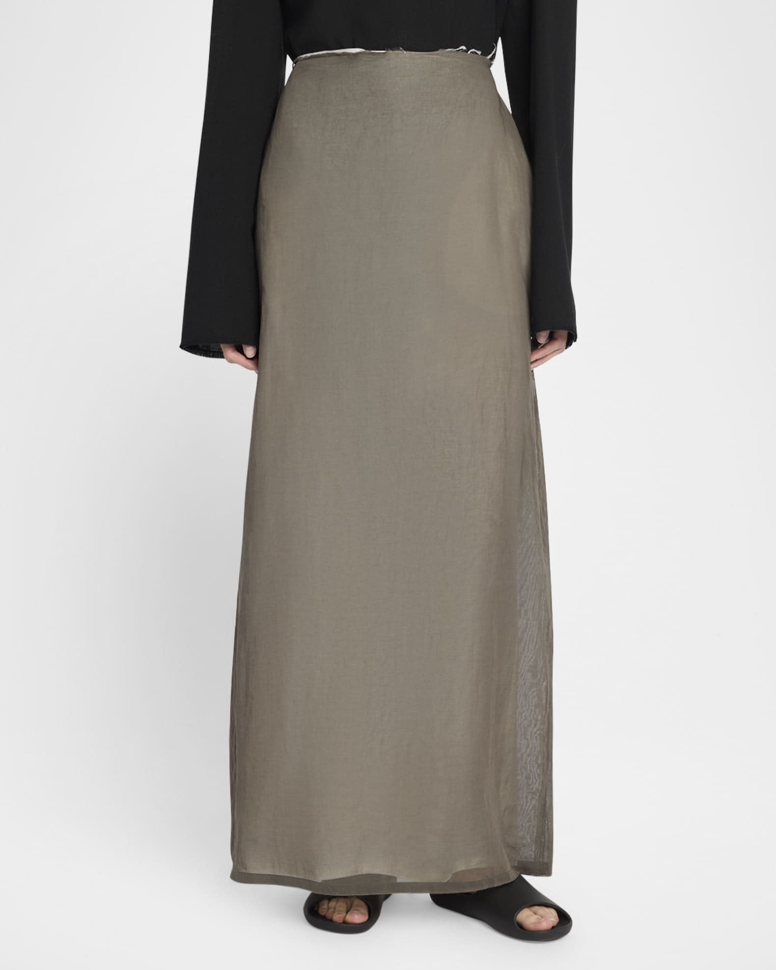 THE ROW Zaira Layered Maxi Skirt | Neiman Marcus