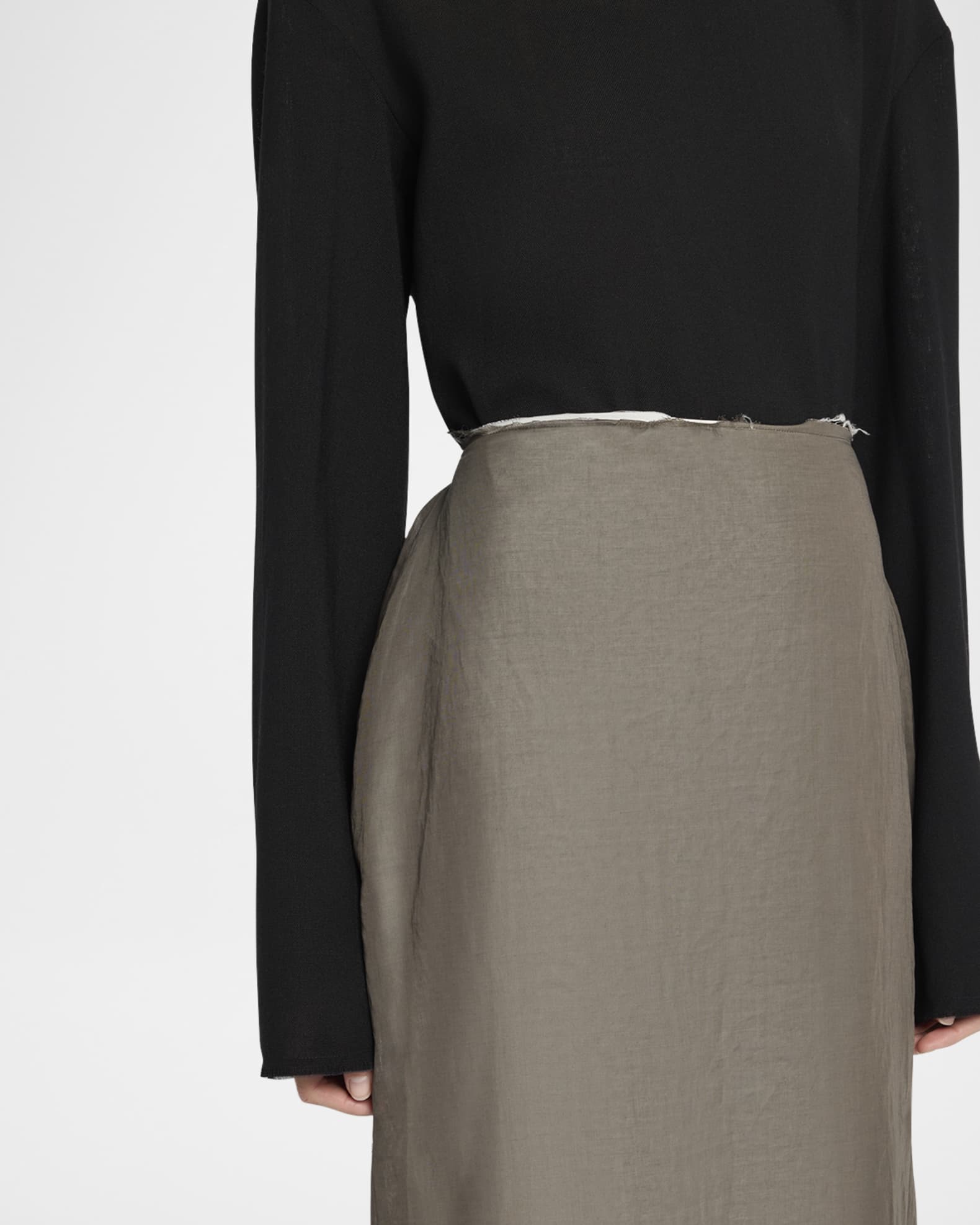 スカート THE ROW Zaira cotton skirt Zaira Skirt Beige in Cotton – The Row