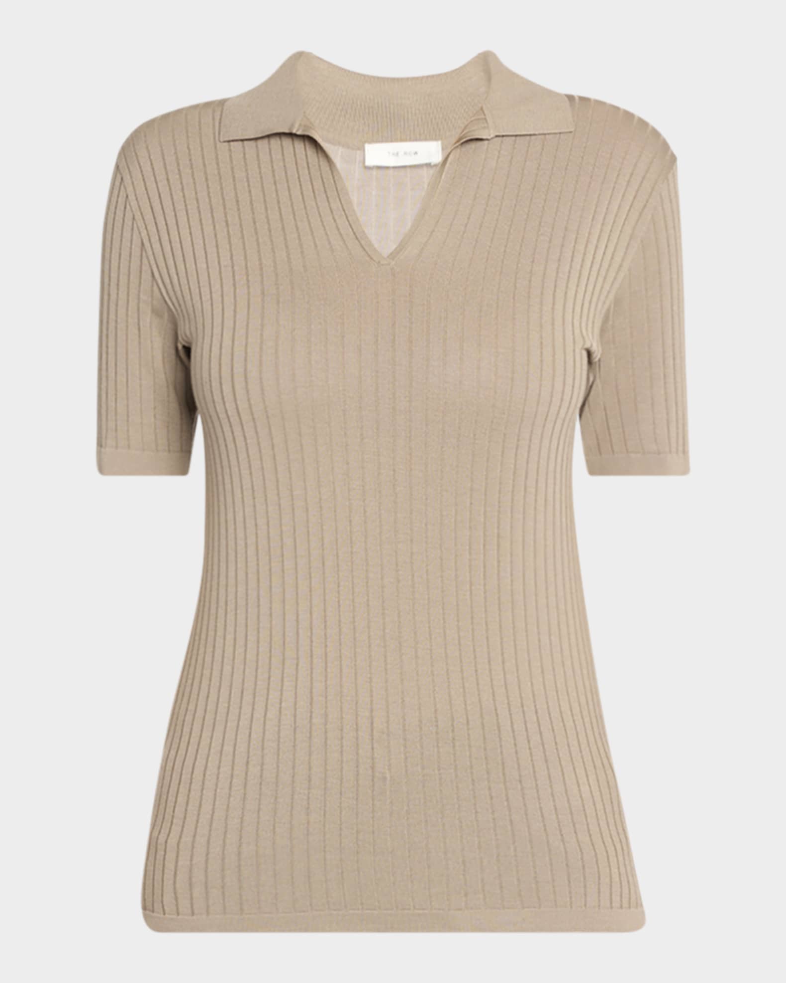 Kaiomi Ribbed Short-Sleeve Top 0