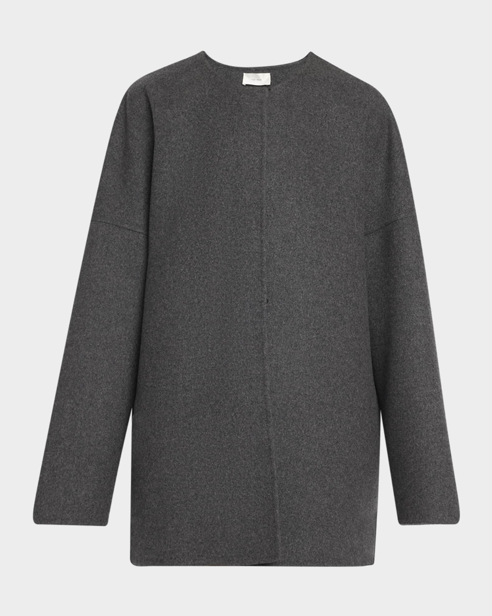 Elke Brushed Cashmere Single-Breasted Jacket 0