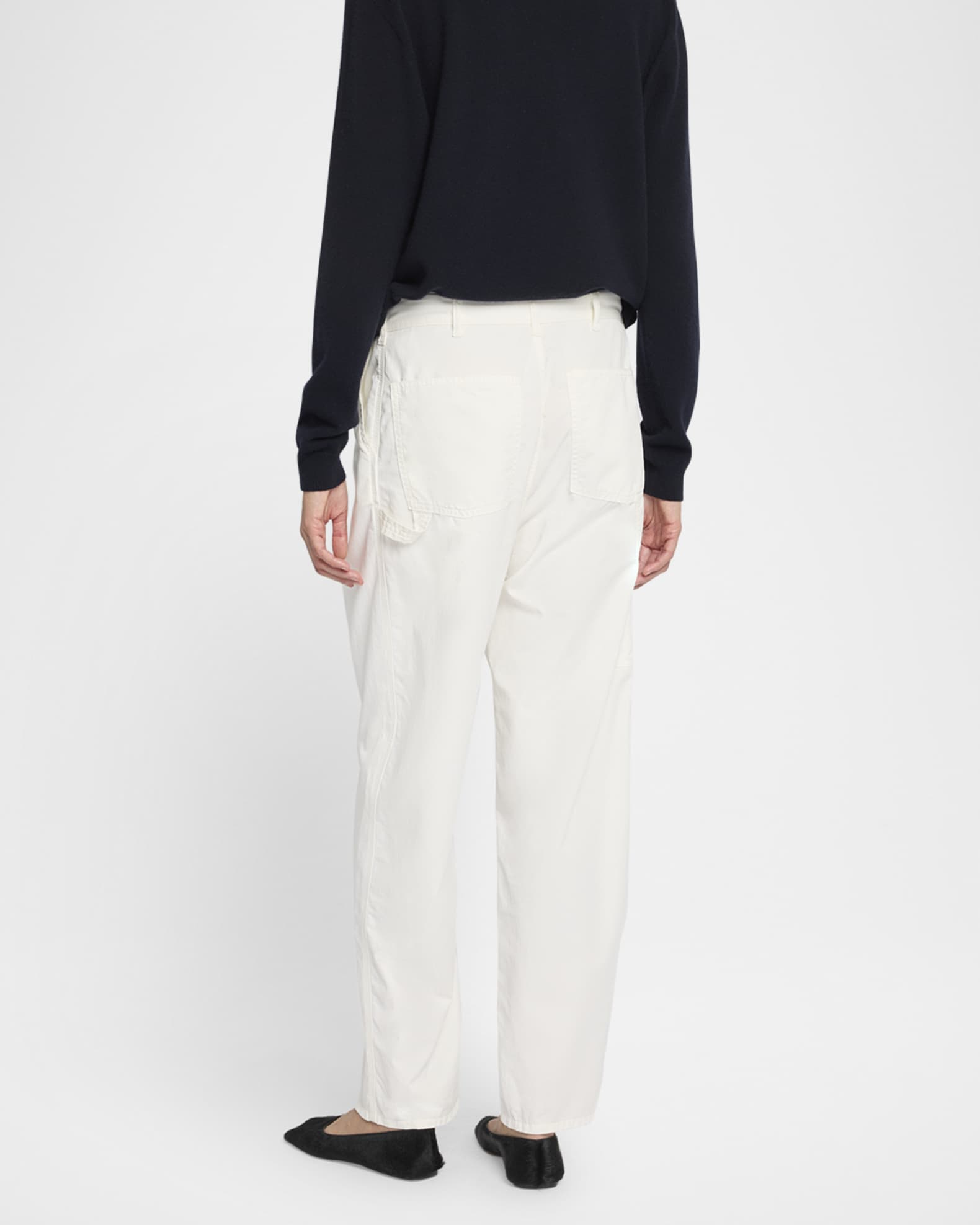 THE ROW Sharka Cashmere Straight-Leg Carpenter Pants