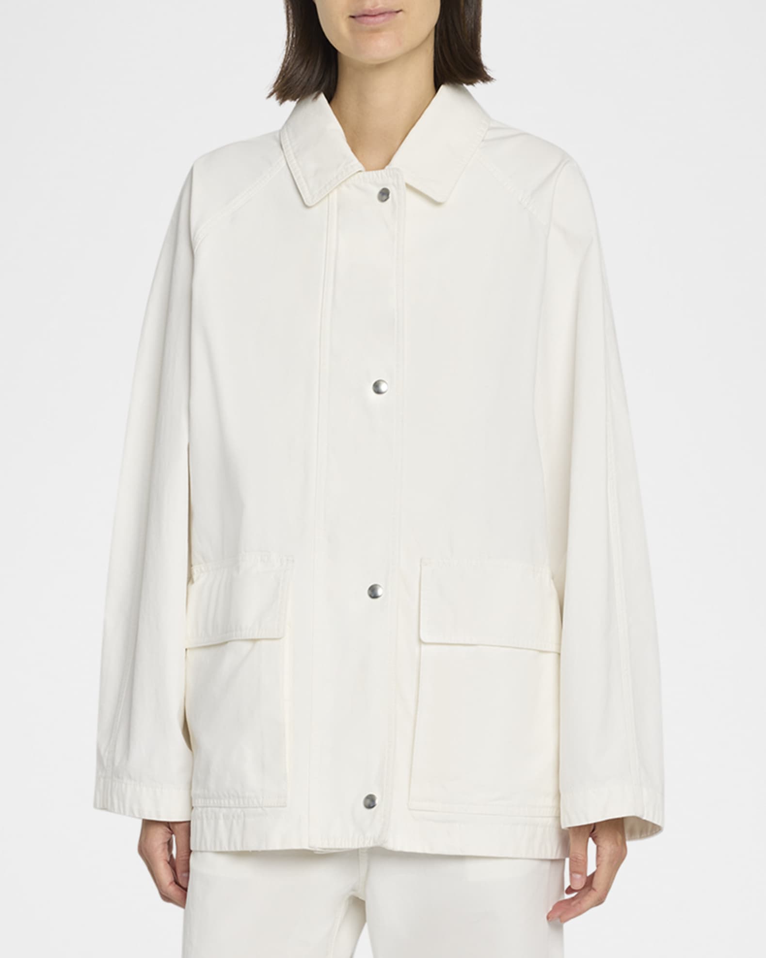 ジャケット The Row Elodianna Jacket Elodianna Jacket White in Cotton – The Row