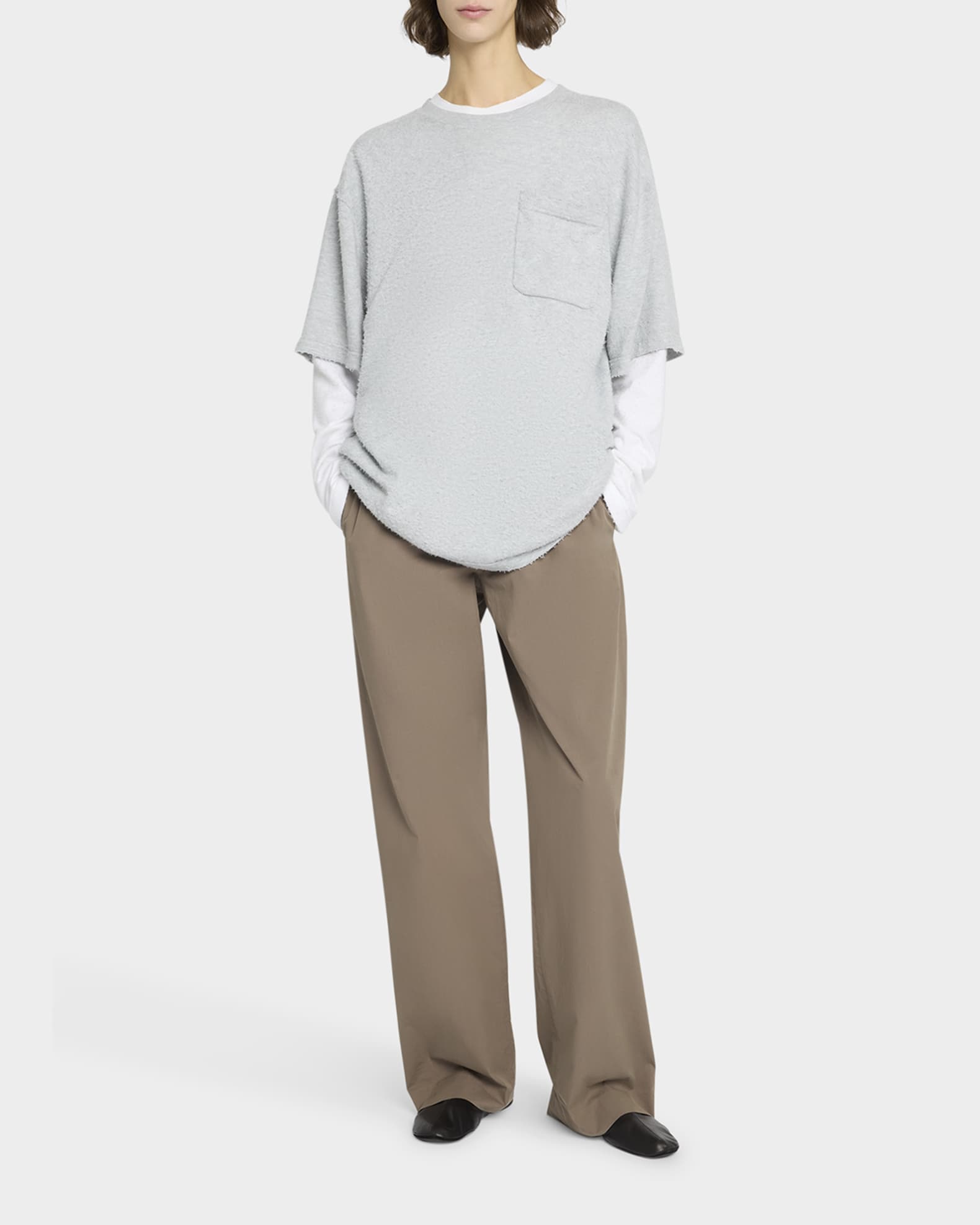 Tシャツ・カットソー The Row The Row Kaddy Oversize T-Shirt In Co THE ROW Kaddy oversized brushed cotton-jersey T-shirt | NET