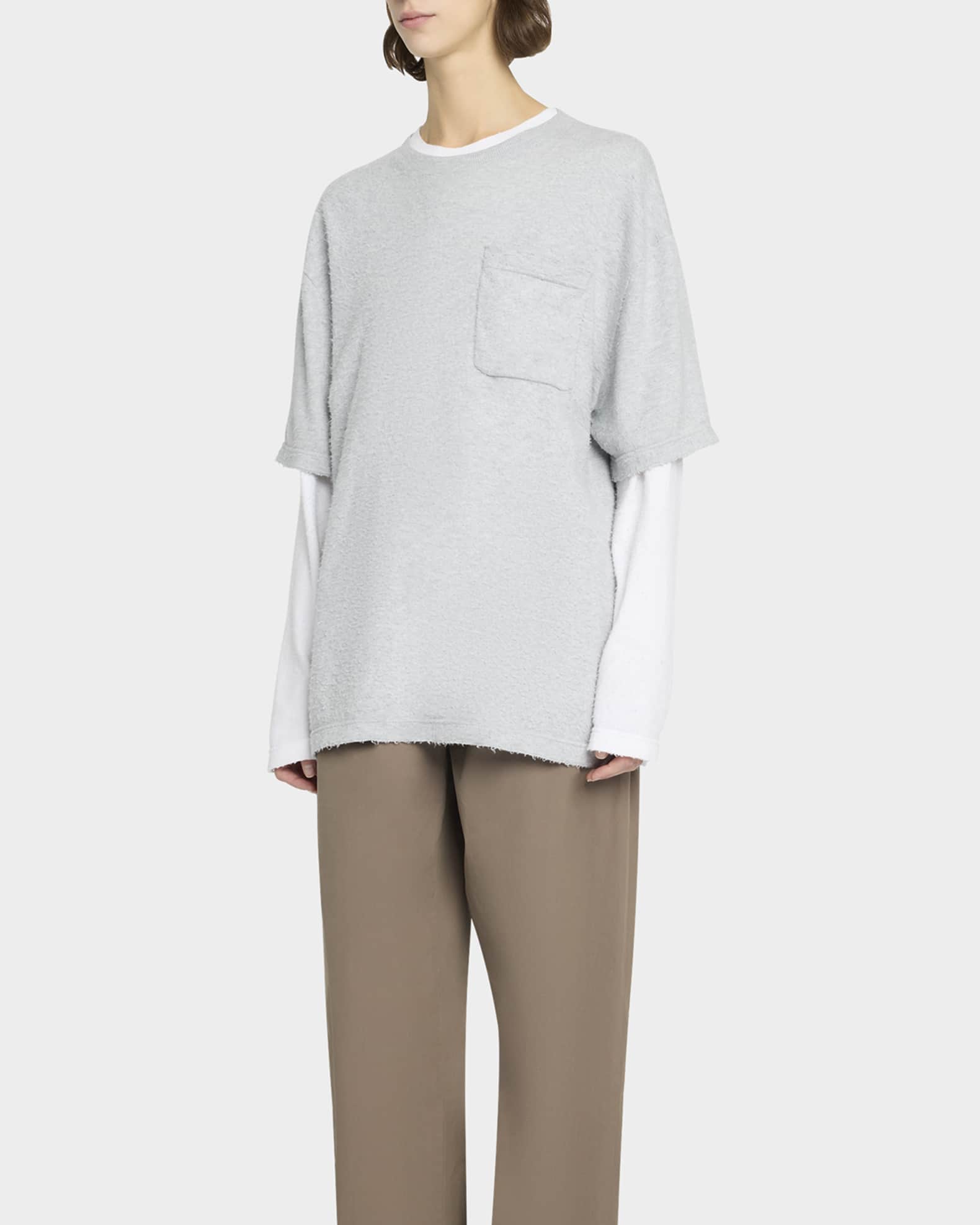 Tシャツ・カットソー The Row The Row Kaddy Oversize T-Shirt In Co Kaddy Top Black in Cotton – The Row