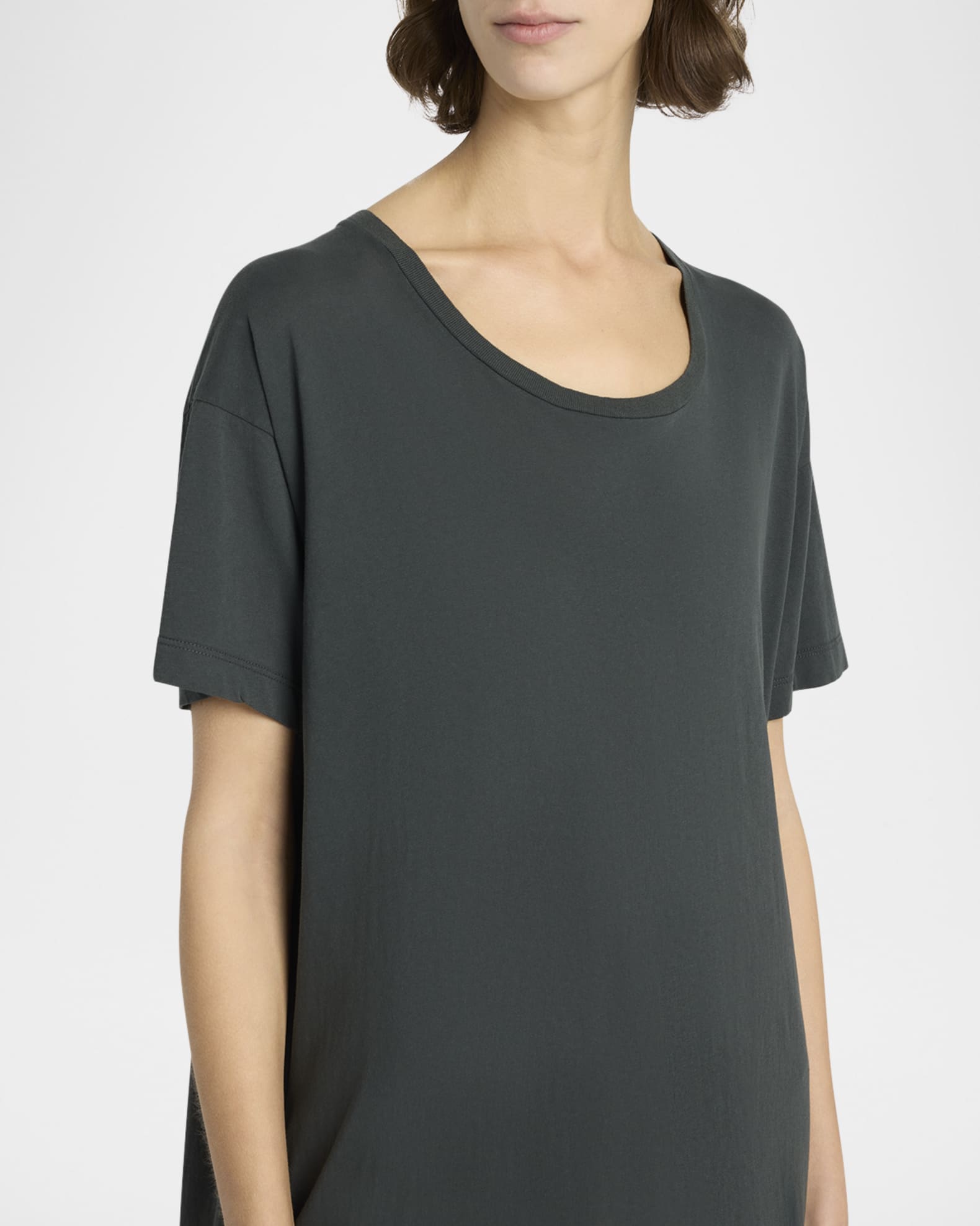 THE ROW Rakira T-Shirt Dress with Pockets | Neiman Marcus