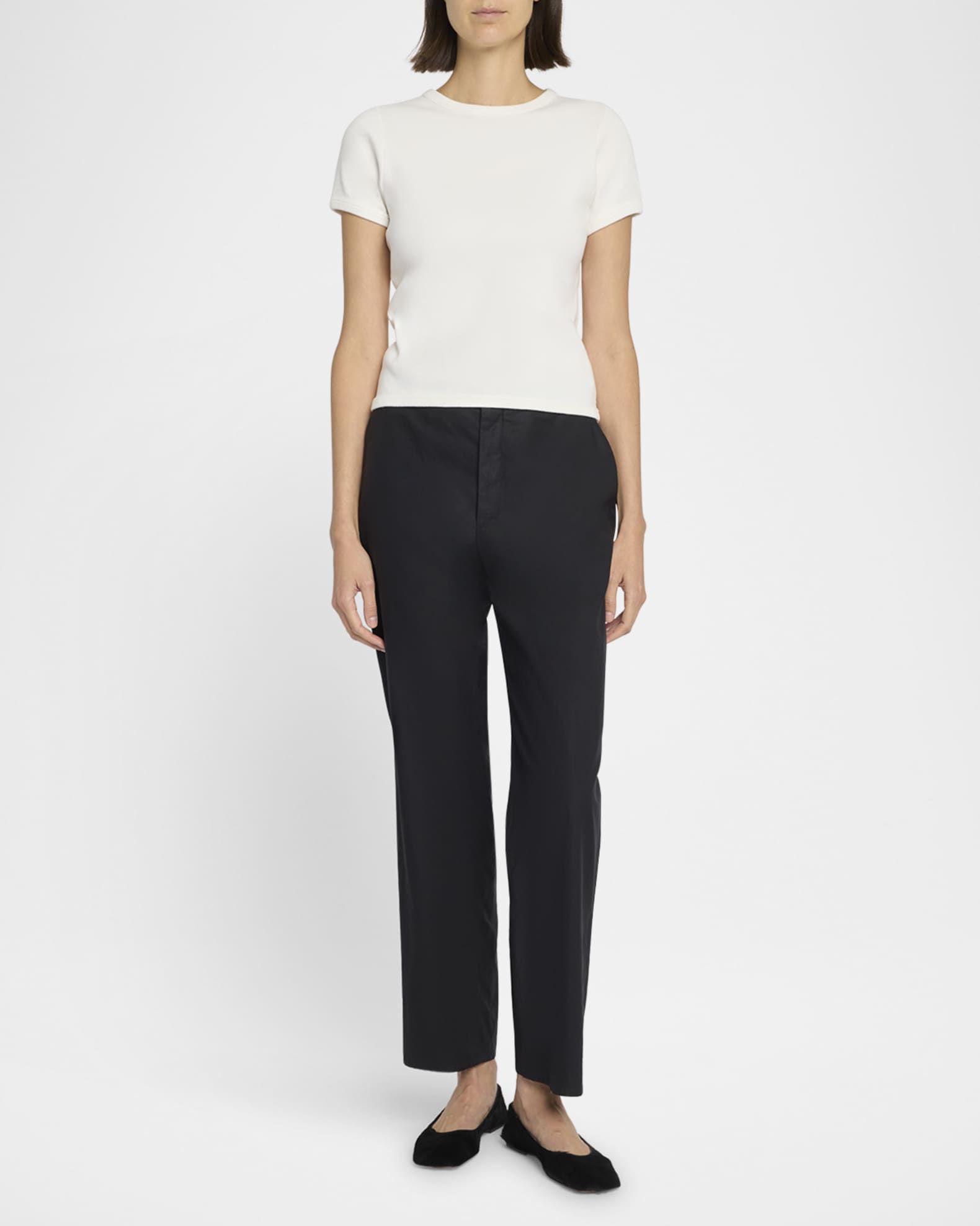 Tシャツ・カットソー The Row 'Torya' T-shirt Torya T-Shirt Black in Cotton – The Row