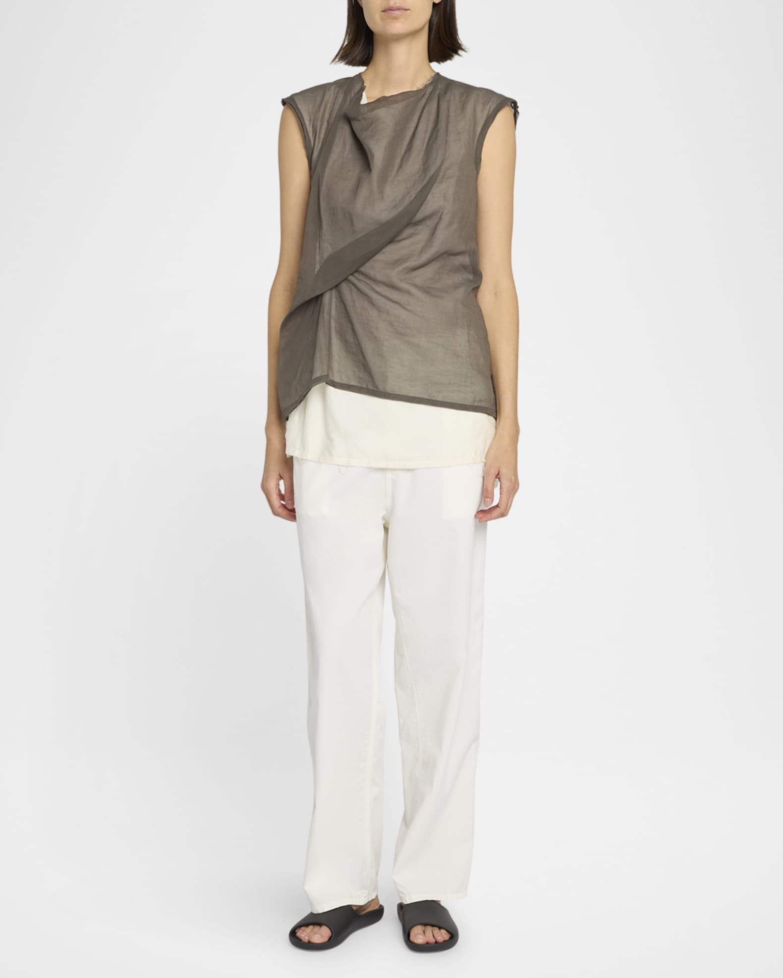 Inawa Draped Layered Sleeveless Top 1