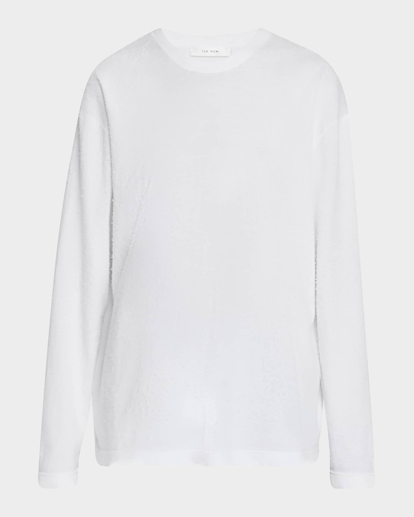Tシャツ・カットソー [The Row] Kabira Top in Cotton Kabira Top White in Cotton – The Row