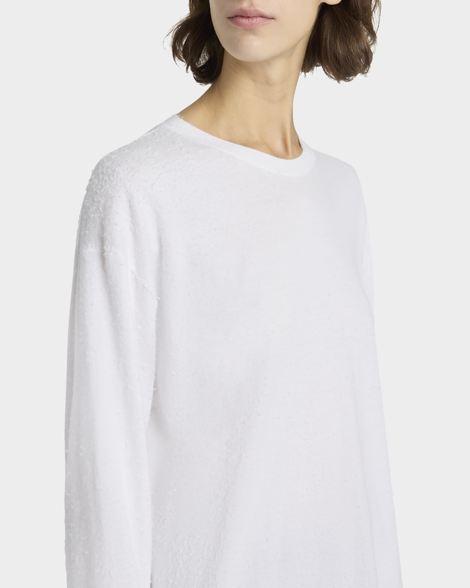Tシャツ・カットソー [The Row] Kabira Top in Cotton Kabira Top White in Cotton – The Row