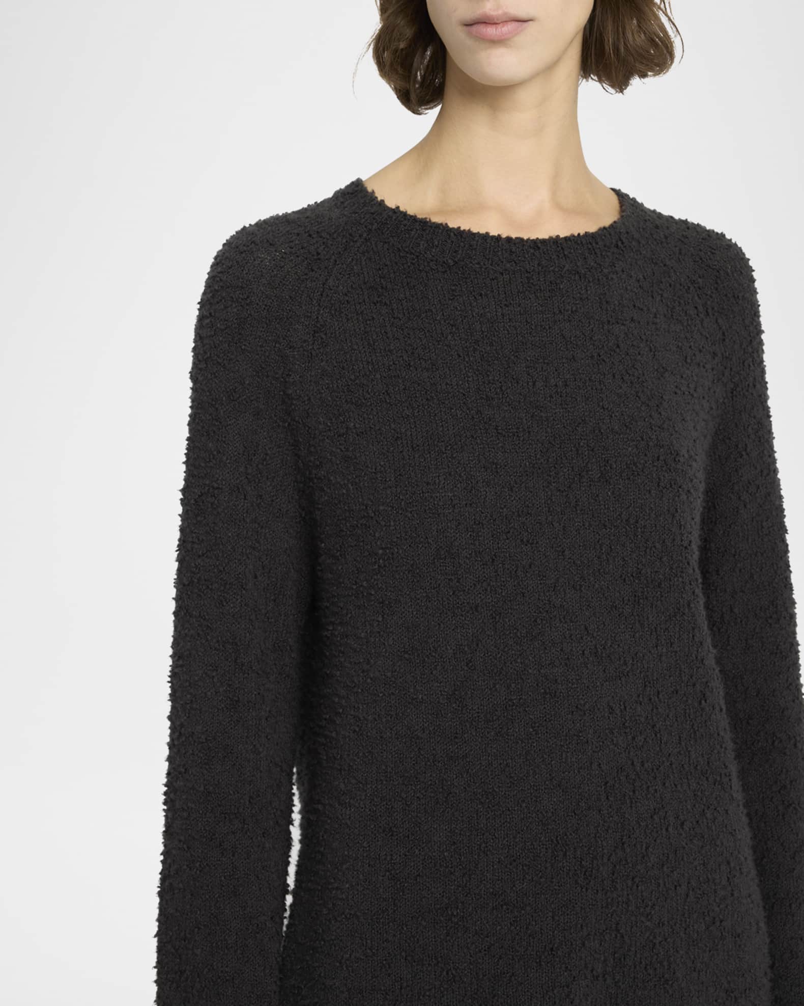 THE ROW Kathy Raglan-Sleeve Boucle Knit Sweater | Neiman Marcus