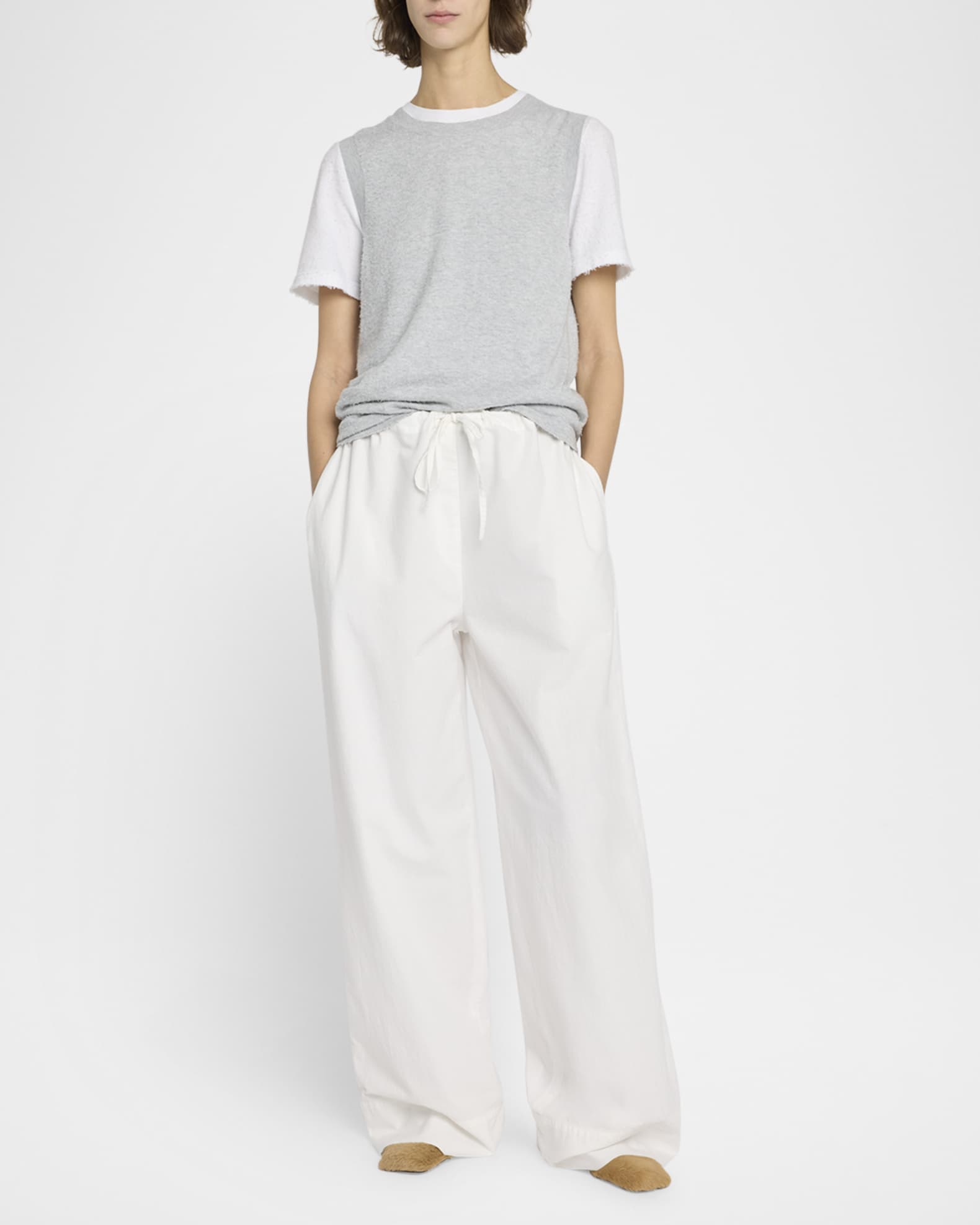 パンツ [The Row] Enea Pant in Cupro THE ROW | Enea Drawstring Pants | Women | Lane Crawford