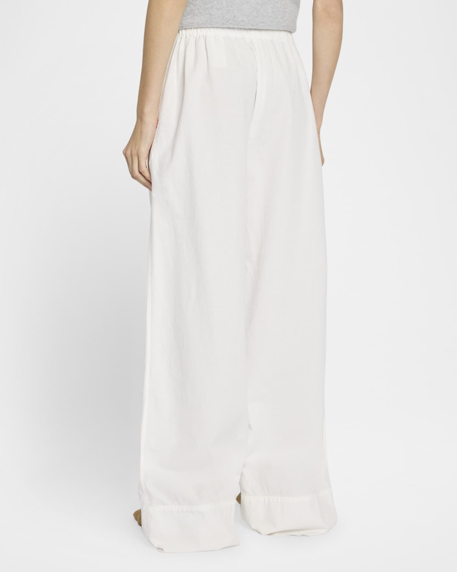 パンツ [The Row] Enea Pant in Cotton Enea コットンパンツ ホワイト – The Row