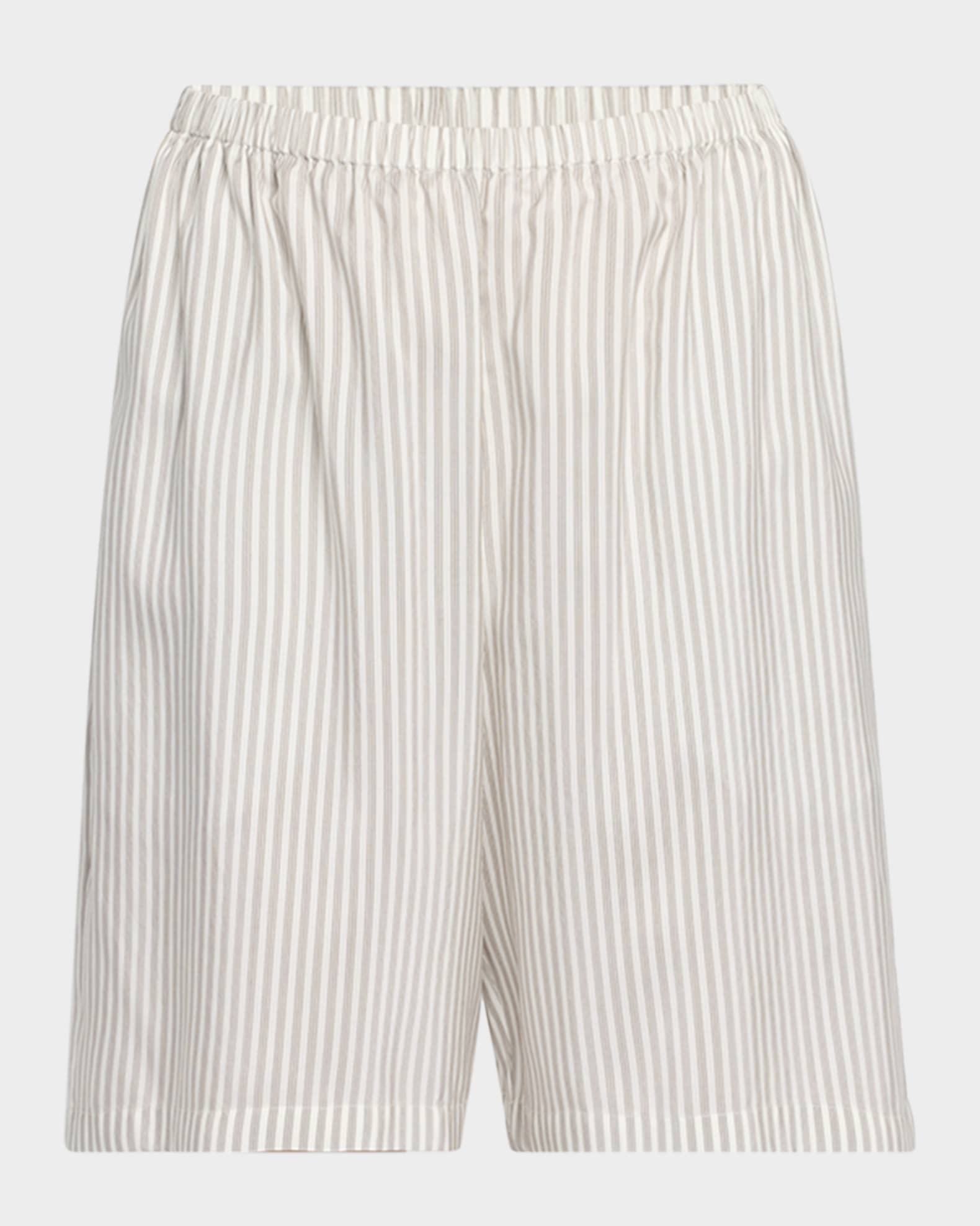 パンツ [The Row] Zinnia Short in Silk Zinnia Short White in Silk – The Row